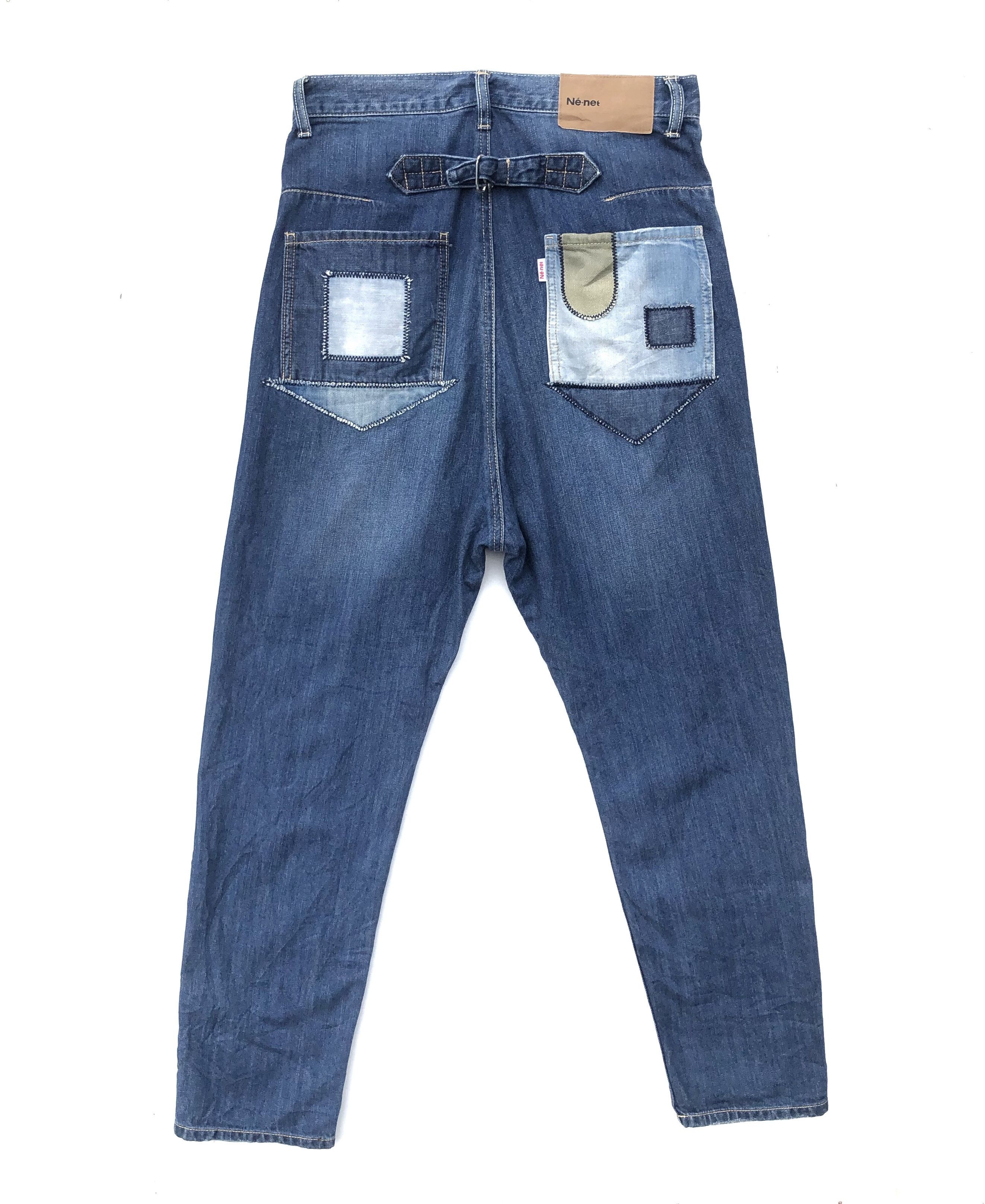 Ne-Net RARE🔥S/S 2013 ISSEY MIYAKE NÉ-NET PATCHWORK BUCKLEBACK JEAN Size US 31 - 3 Thumbnail