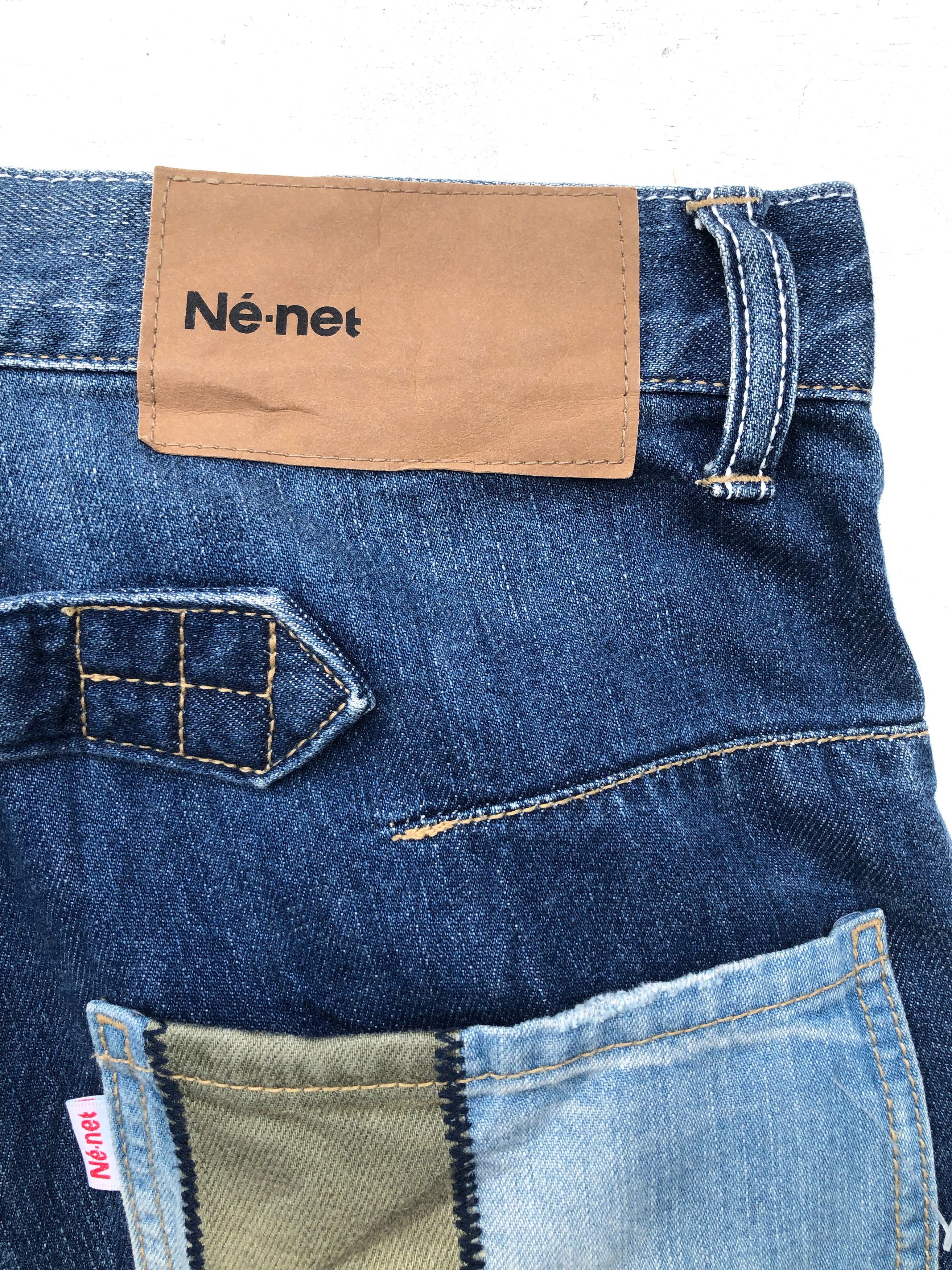 Ne-Net RARE🔥S/S 2013 ISSEY MIYAKE NÉ-NET PATCHWORK BUCKLEBACK JEAN Size US 31 - 13 Thumbnail