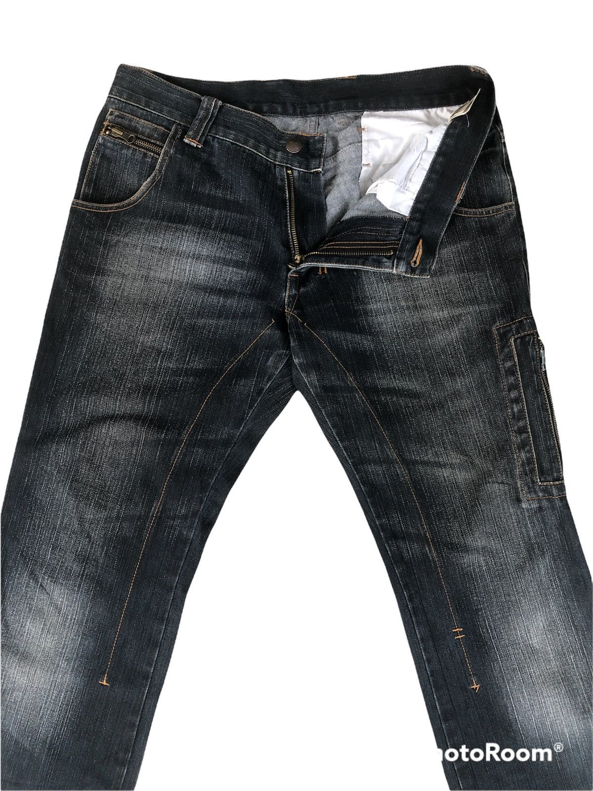 291295=Homme 291295=HOMME Distressed Denim Size US 31 - 3 Thumbnail