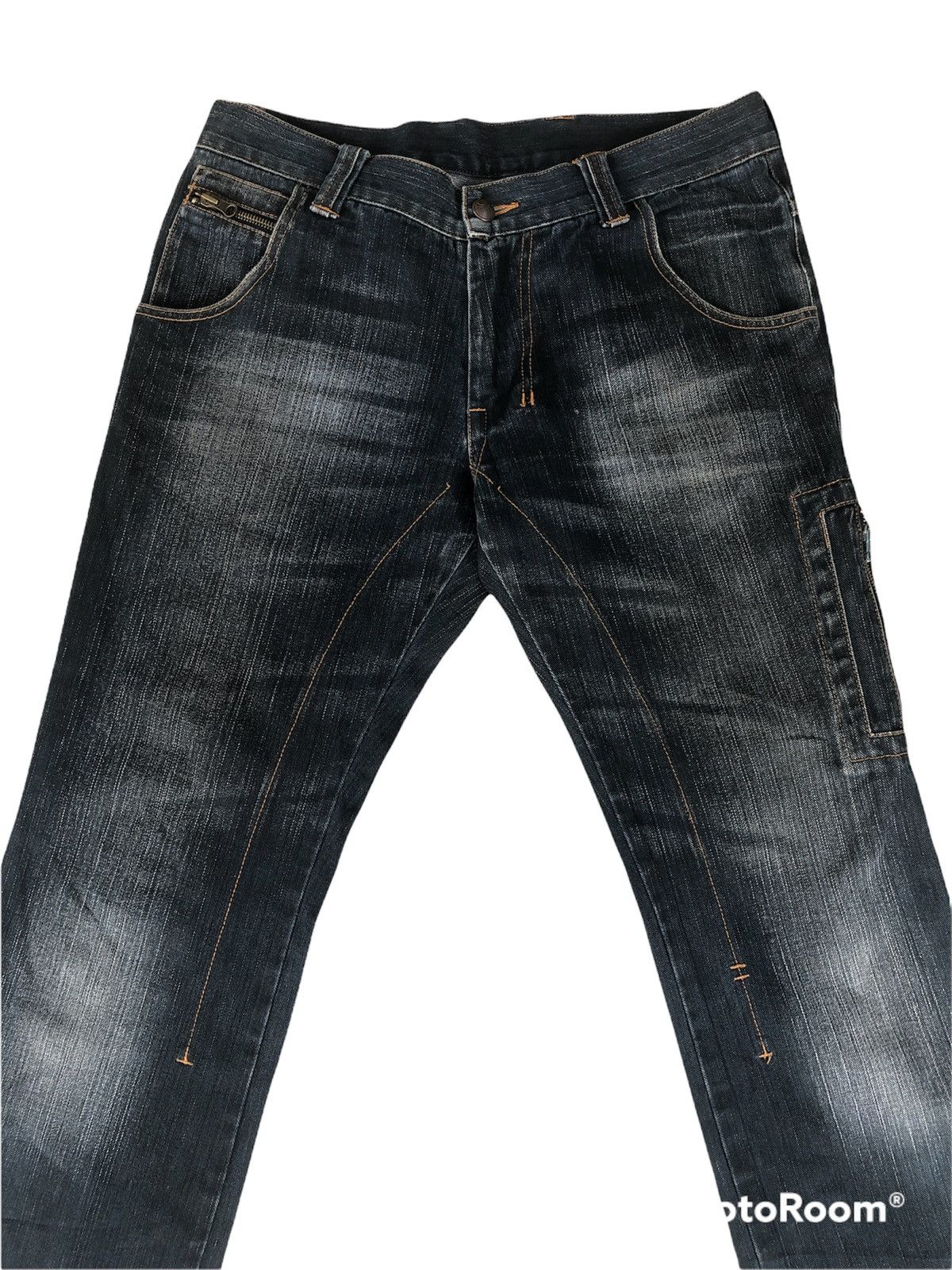 291295=Homme 291295=HOMME Distressed Denim Size US 31 - 4 Thumbnail