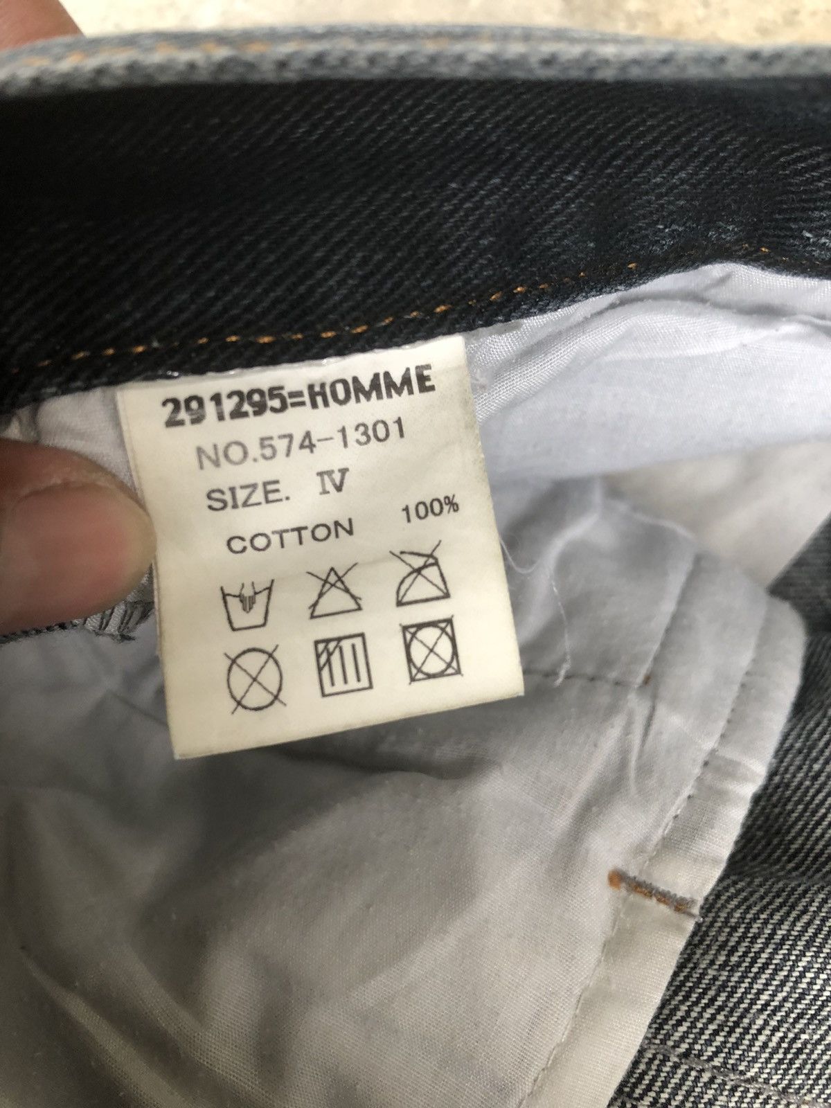 291295=Homme 291295=HOMME Distressed Denim Size US 31 - 12 Thumbnail