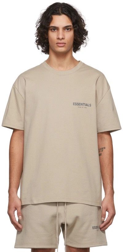 FOG × Fear of God × Pacsun FOG - Essentials Fear Of God Tan Logo-Print ...