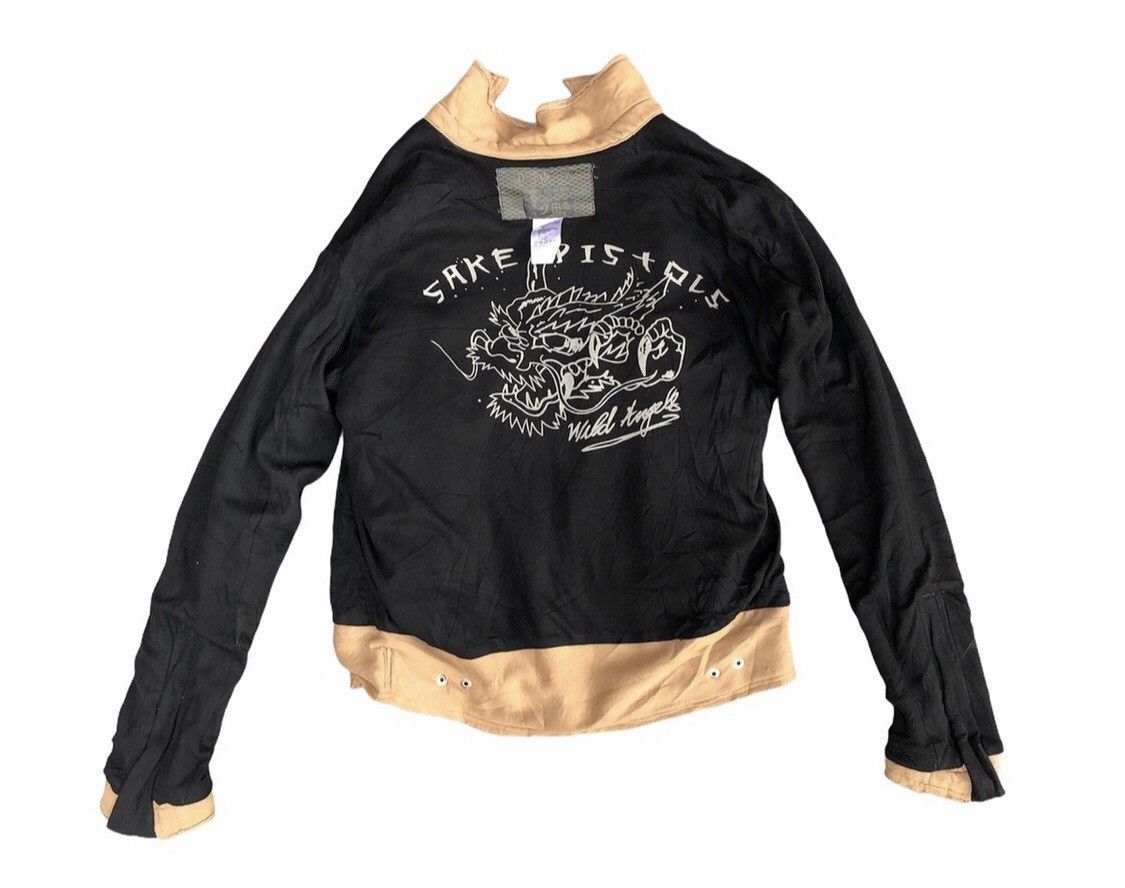 Diesel Diesel Raising Sun Japan Sake Pistols Dragon BikersJacket Size US L / EU 52-54 / 3 - 4 Thumbnail