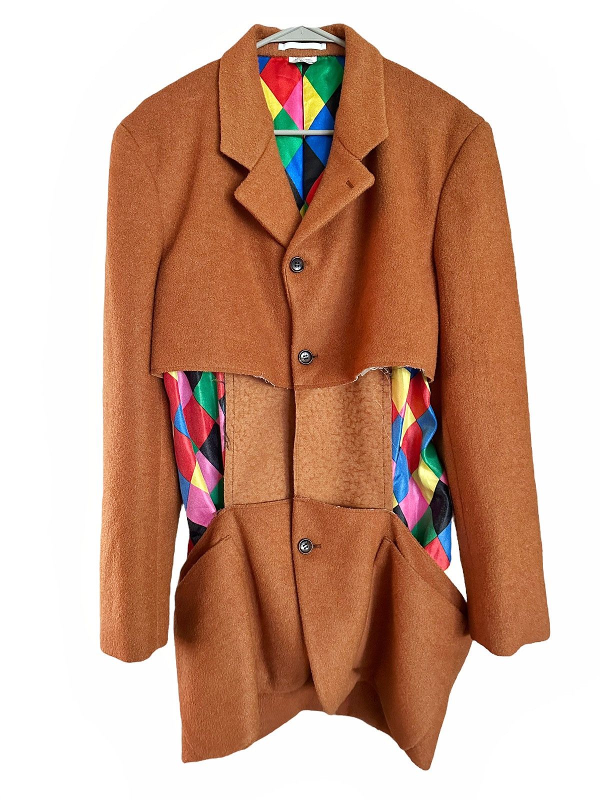 Comme des Garcons Runway FW2020 Deconstructed Wool Blazer Size US M / EU 48-50 / 2 - 5 Thumbnail