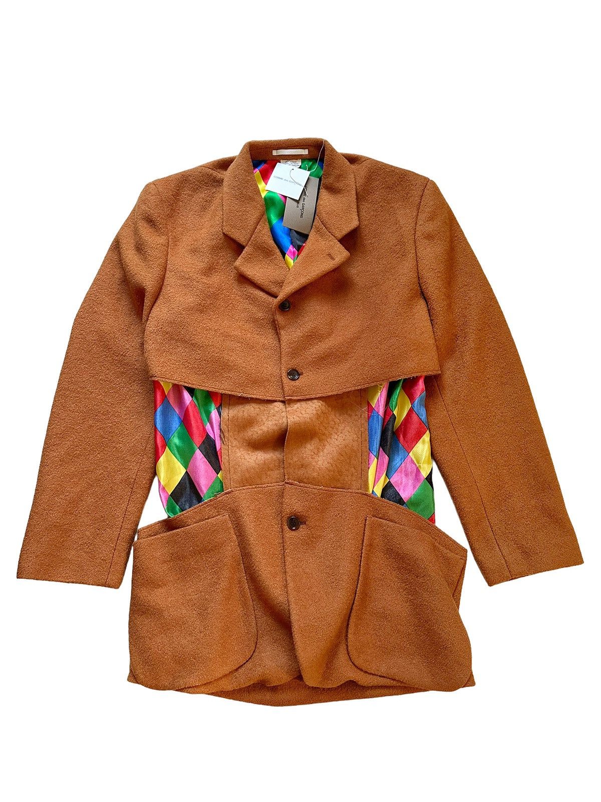 Comme des Garcons Runway FW2020 Deconstructed Wool Blazer Size US M / EU 48-50 / 2 - 7 Thumbnail
