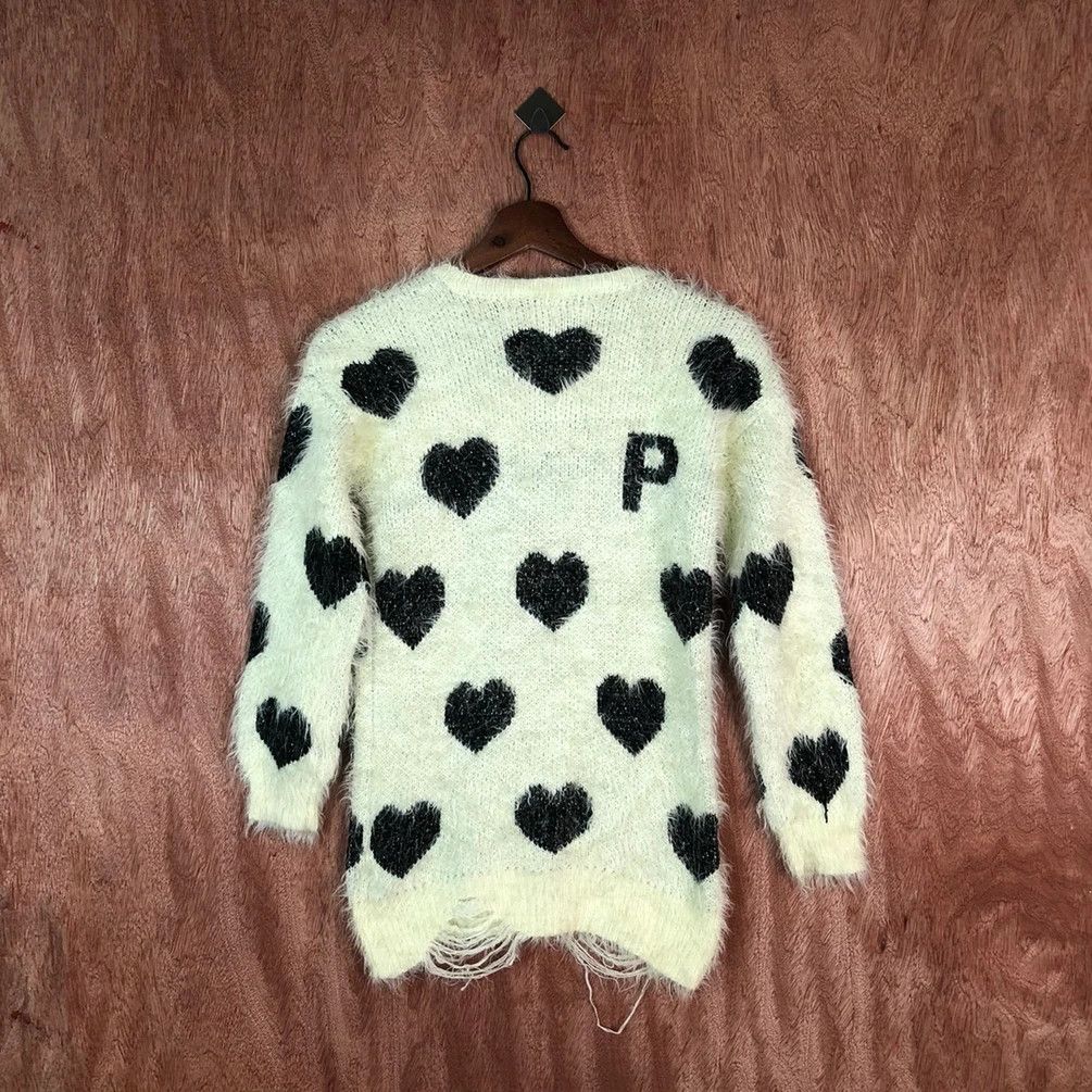 Homespun Knitwear Fink Latte White Shah Shaggy Fur Mohair Knitwear #6660 Size XS / US 0-2 / IT 36-38 - 5 Thumbnail
