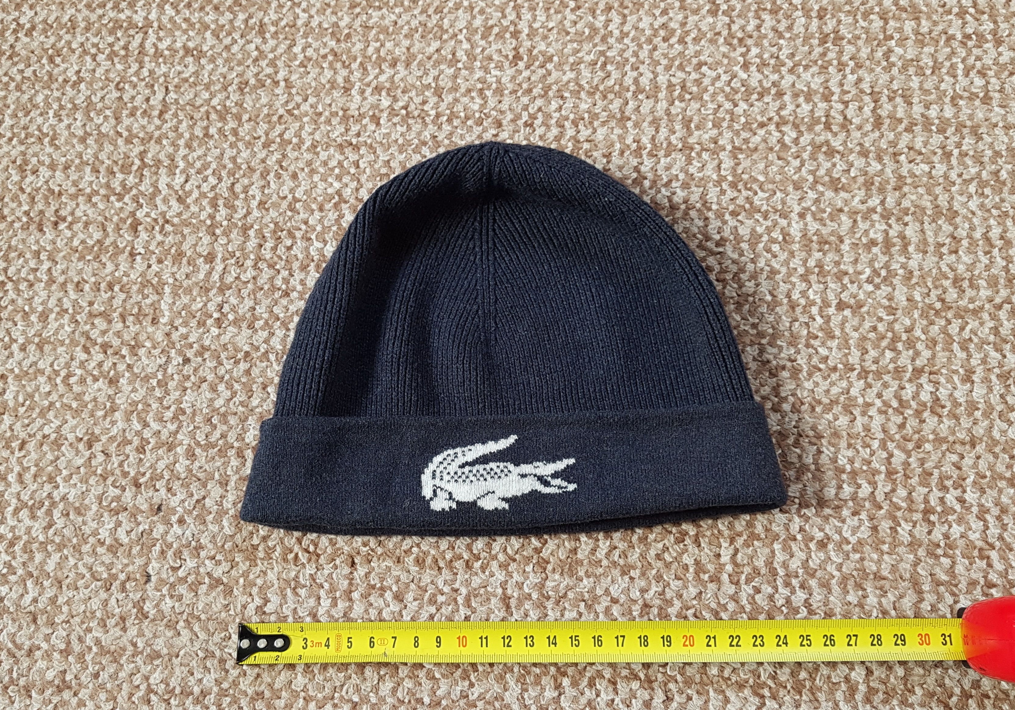 Lacoste Lacoste Wool Cotton Big Croc Beanie Size ONE SIZE - 1 Thumbnail