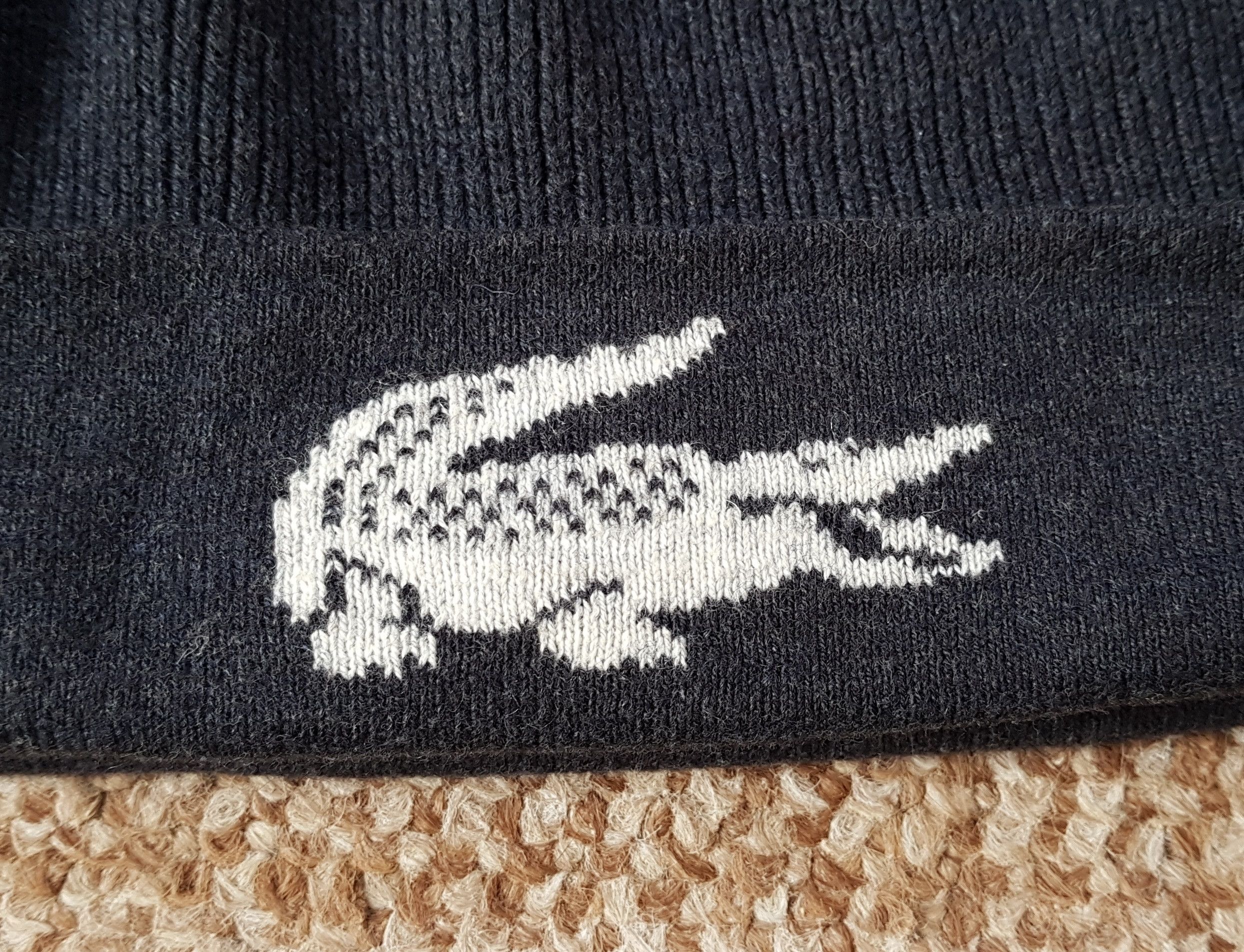 Lacoste Lacoste Wool Cotton Big Croc Beanie Size ONE SIZE - 2 Thumbnail
