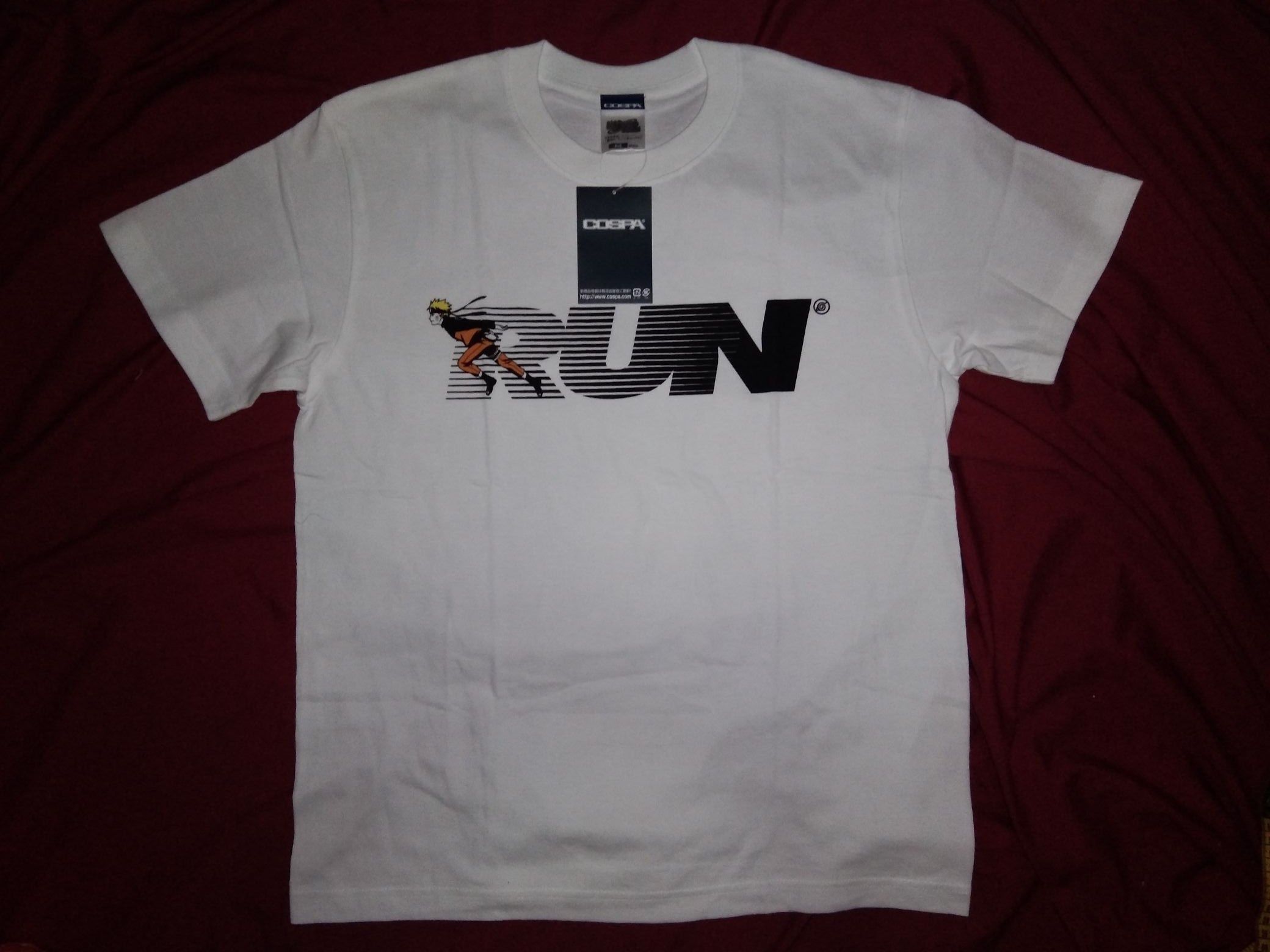 Japanese Brand NEW BNWT Cospa x Naruto RUN tshirt anime Size US M / EU 48-50 / 2 - 2 Thumbnail