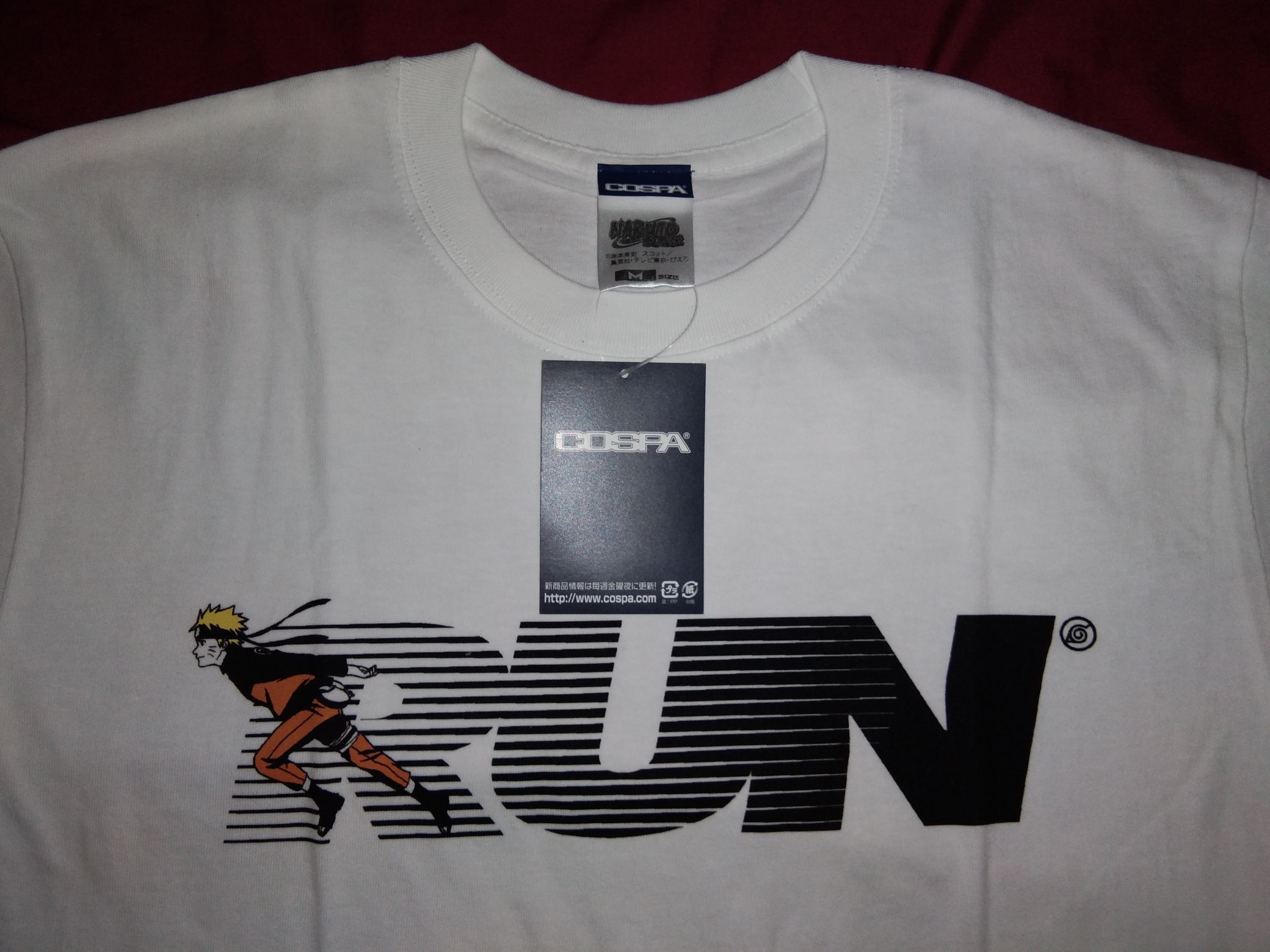 Japanese Brand NEW BNWT Cospa x Naruto RUN tshirt anime Size US M / EU 48-50 / 2 - 1 Thumbnail