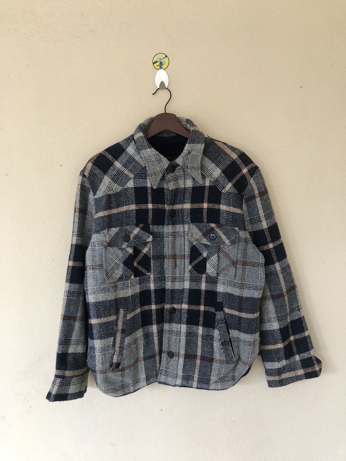Japanese Brand × Original Montgomery × Vintage Montgomery Ward Mountain Shearling Flannel Size US M / EU 48-50 / 2 - 1 Thumbnail