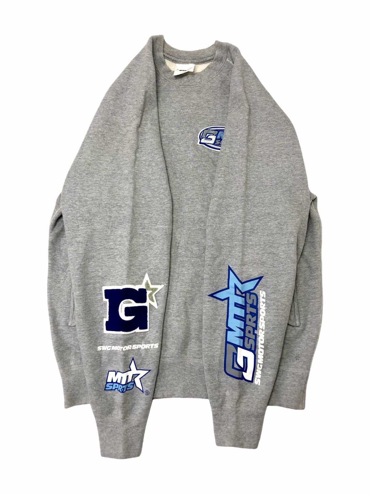 PHENOMENON 🖤LASTCALL🖤00s Swagger Motosport Patch Heavyweigt Crewneck Size US M / EU 48-50 / 2 - 2 Thumbnail