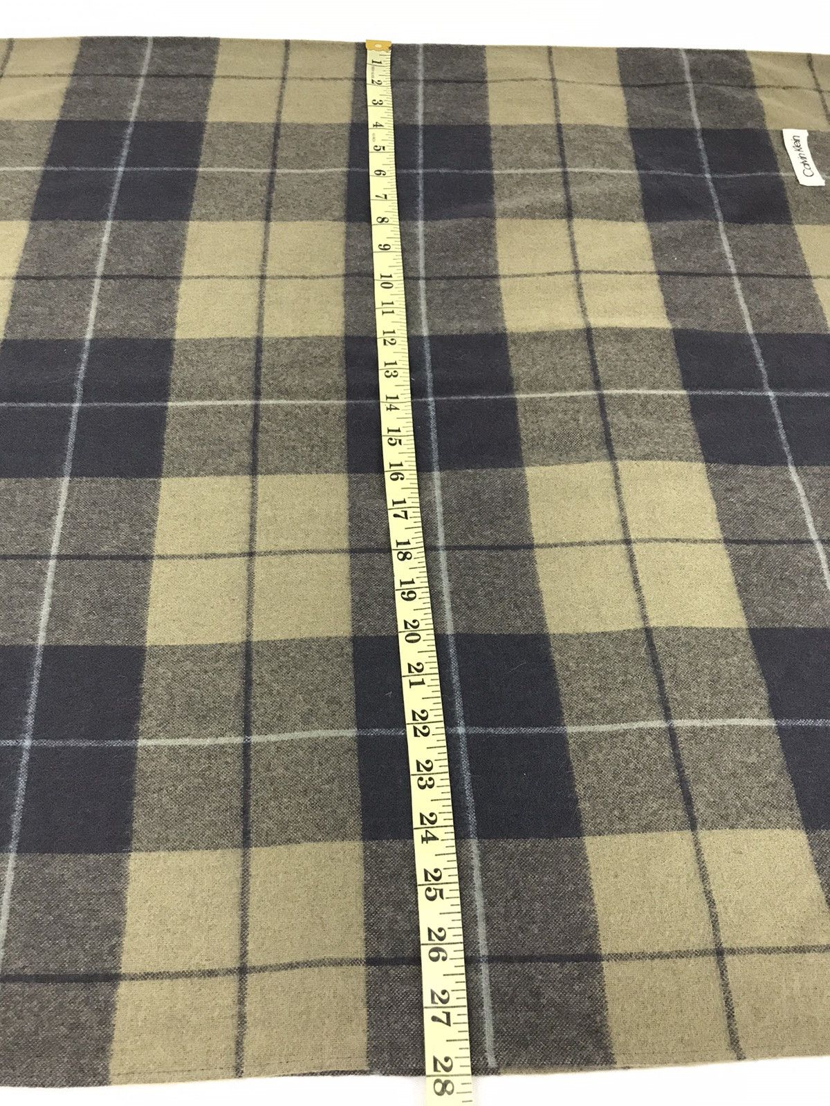 Calvin Klein × Designer Vintage Calvin Klein Plaid Checked Muffler Scarf Pure Wool Size ONE SIZE - 4 Thumbnail