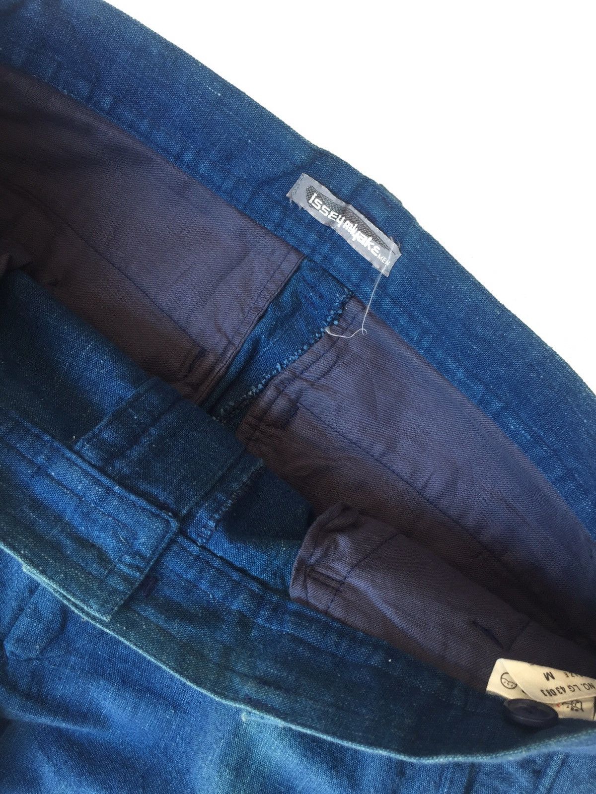 Issey Miyake 80s ISSEY MIYAKE MEN INDIGO TROUSERS PANTS Size US 31 - 7 Thumbnail