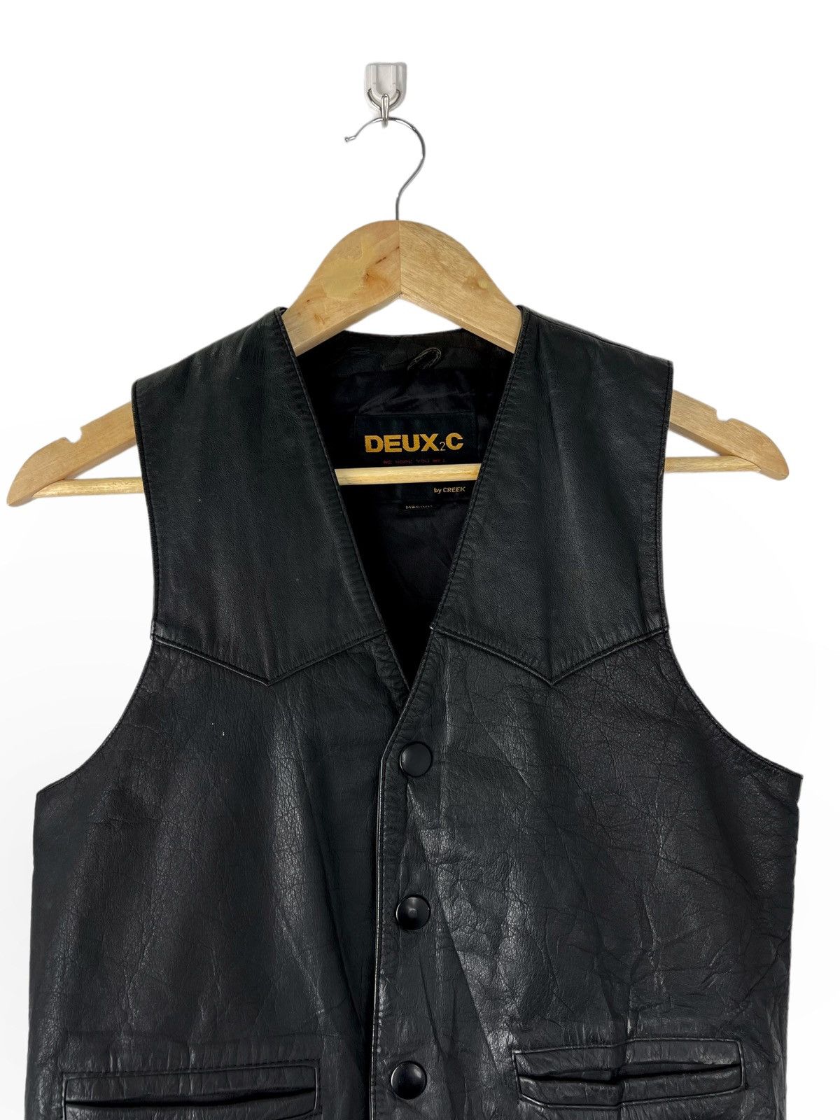 Handmade × Iron Maiden 🔥HOT ITEM🔥 IRON MAIDEN LEATHER VEST WITH ART DESIGN HANDMADE Size US S / EU 44-46 / 1 - 7 Thumbnail