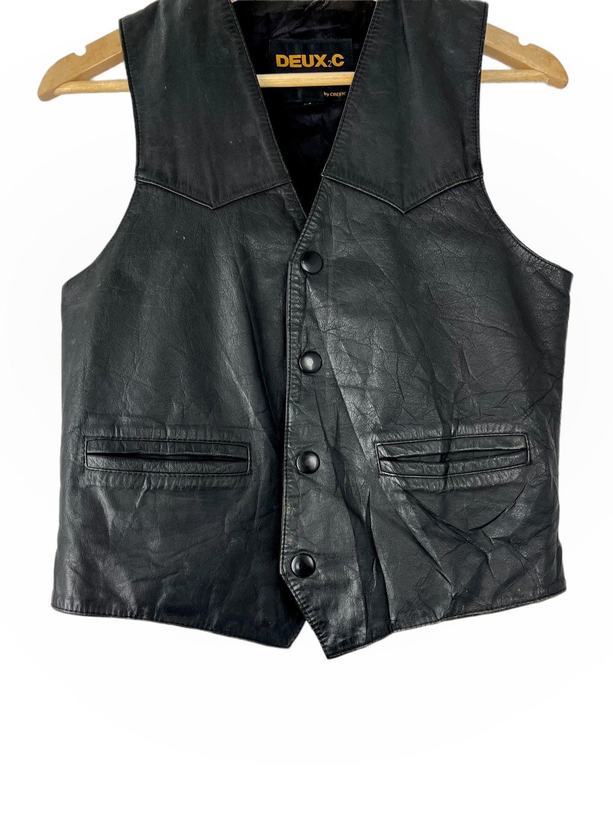 Handmade × Iron Maiden 🔥HOT ITEM🔥 IRON MAIDEN LEATHER VEST WITH ART DESIGN HANDMADE Size US S / EU 44-46 / 1 - 6 Thumbnail