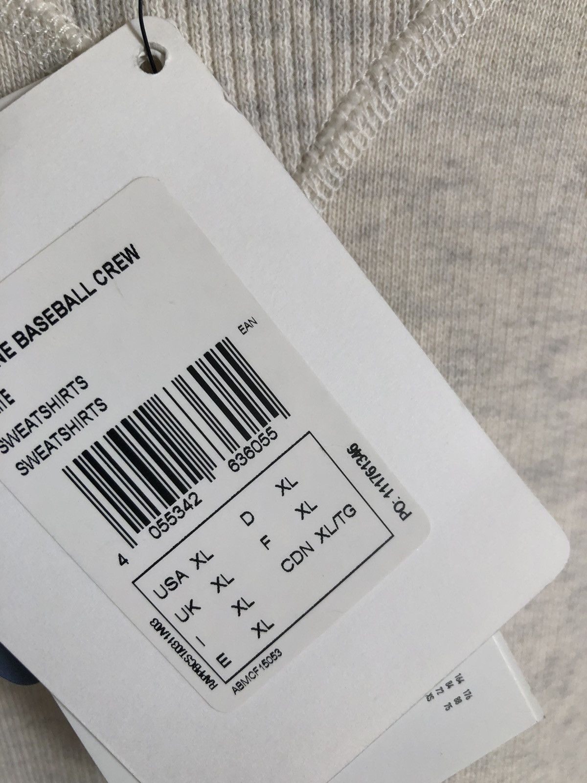 Maison Kitsune × Reebok Reebok X Maison Kitsune Baseball crewneck sweatshirt Size US XL / EU 56 / 4 - 5 Thumbnail