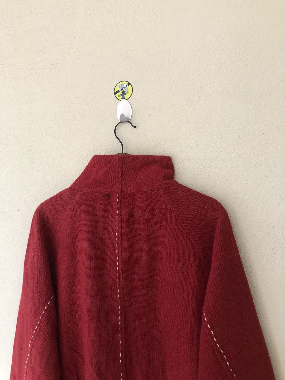 Japanese Brand × United Bamboo × Vintage Bamboo United Handcraft Red Sackcloth Jacket Size US M / EU 48-50 / 2 - 12 Thumbnail