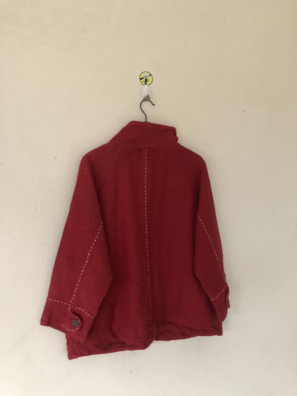 Japanese Brand × United Bamboo × Vintage Bamboo United Handcraft Red Sackcloth Jacket Size US M / EU 48-50 / 2 - 13 Thumbnail