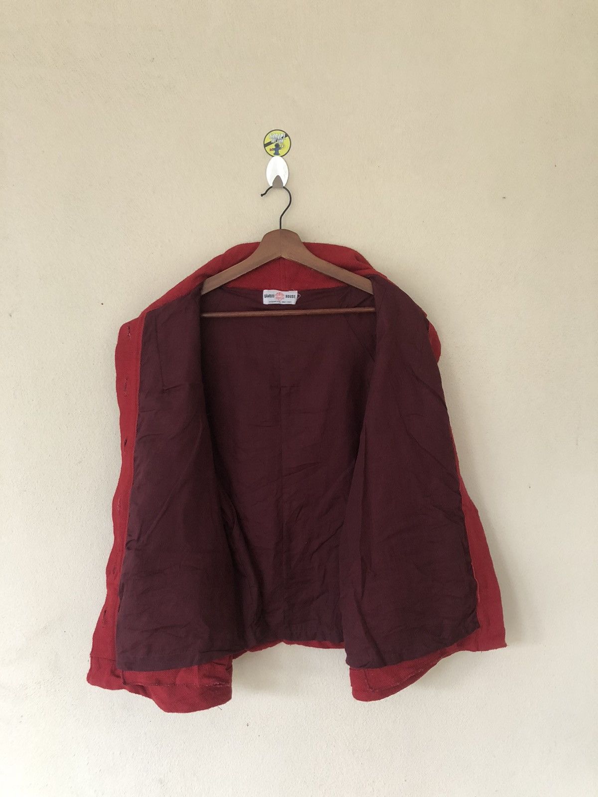 Japanese Brand × United Bamboo × Vintage Bamboo United Handcraft Red Sackcloth Jacket Size US M / EU 48-50 / 2 - 15 Thumbnail