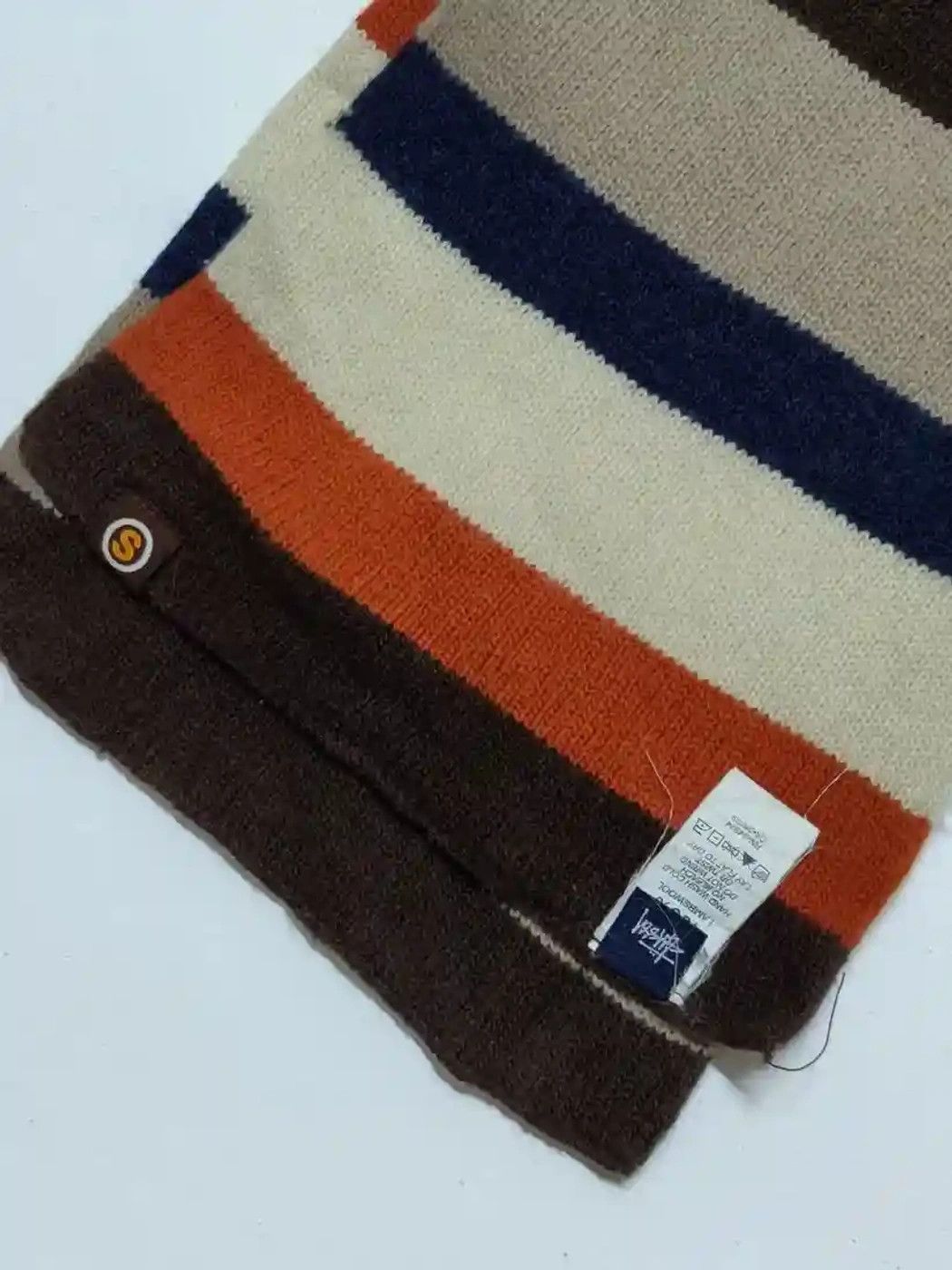 小物 old stussy muffler scarf multi color old stussy muffler scarf multi color Vintage Stussy Wool Scarf
