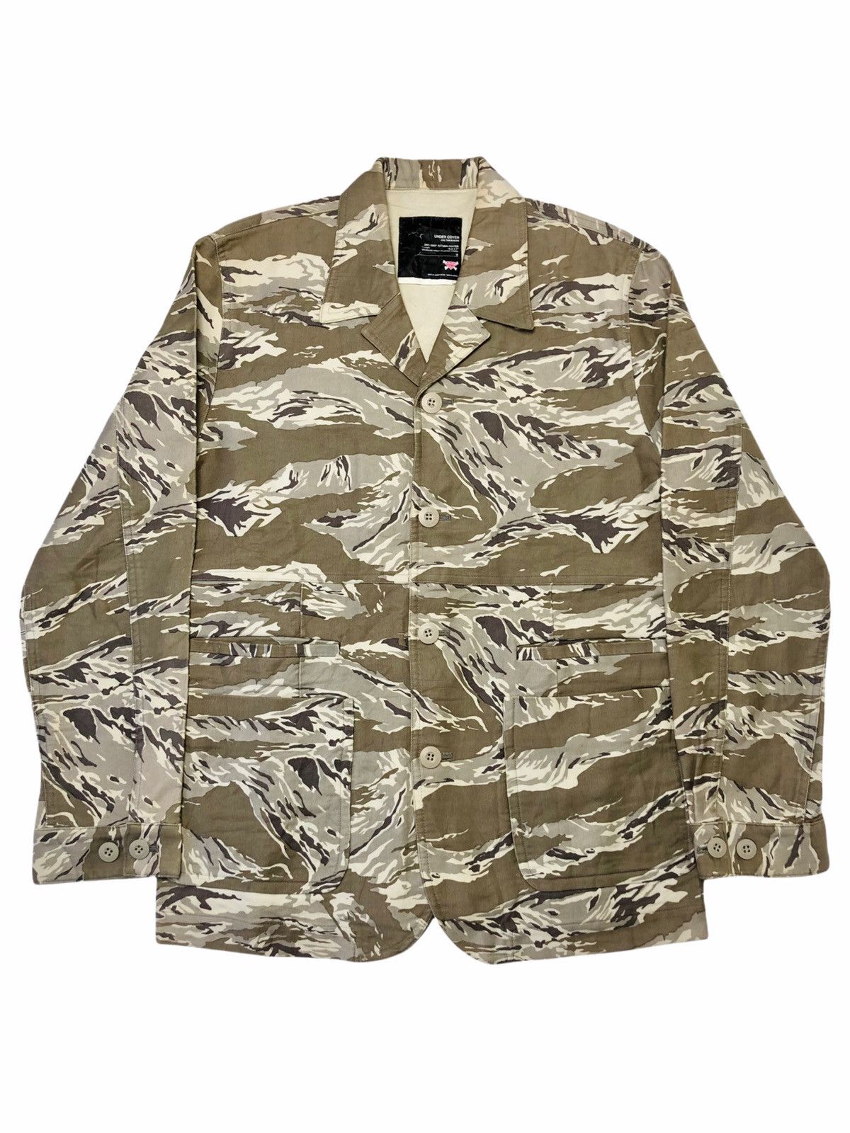 Undercover AW01-02 DAVF Multipocket Desert Camo Blazer Jacket | Grailed