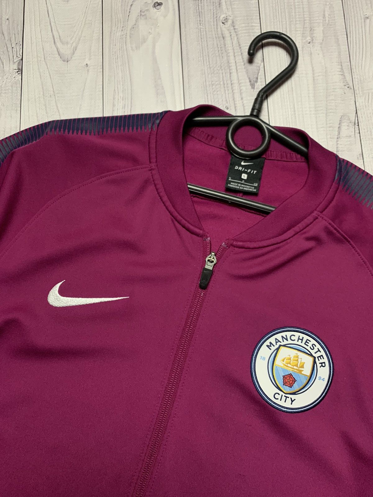 Nike Manchester City track jacket purple size S
