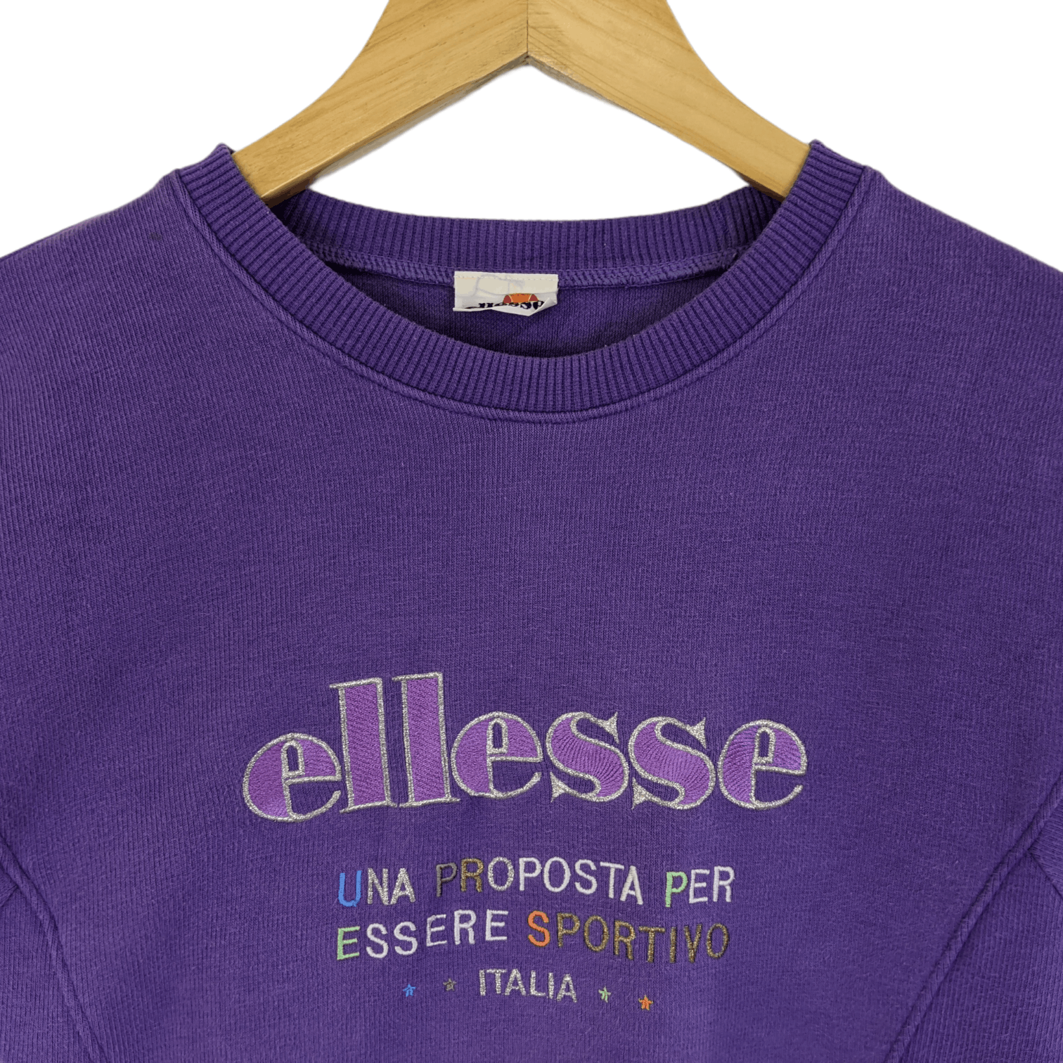 Ellesse Vintage ELLESSE Big Logo Spell Out Jumper Sweatshirt Size L / US 10 / IT 46 - 4 Thumbnail