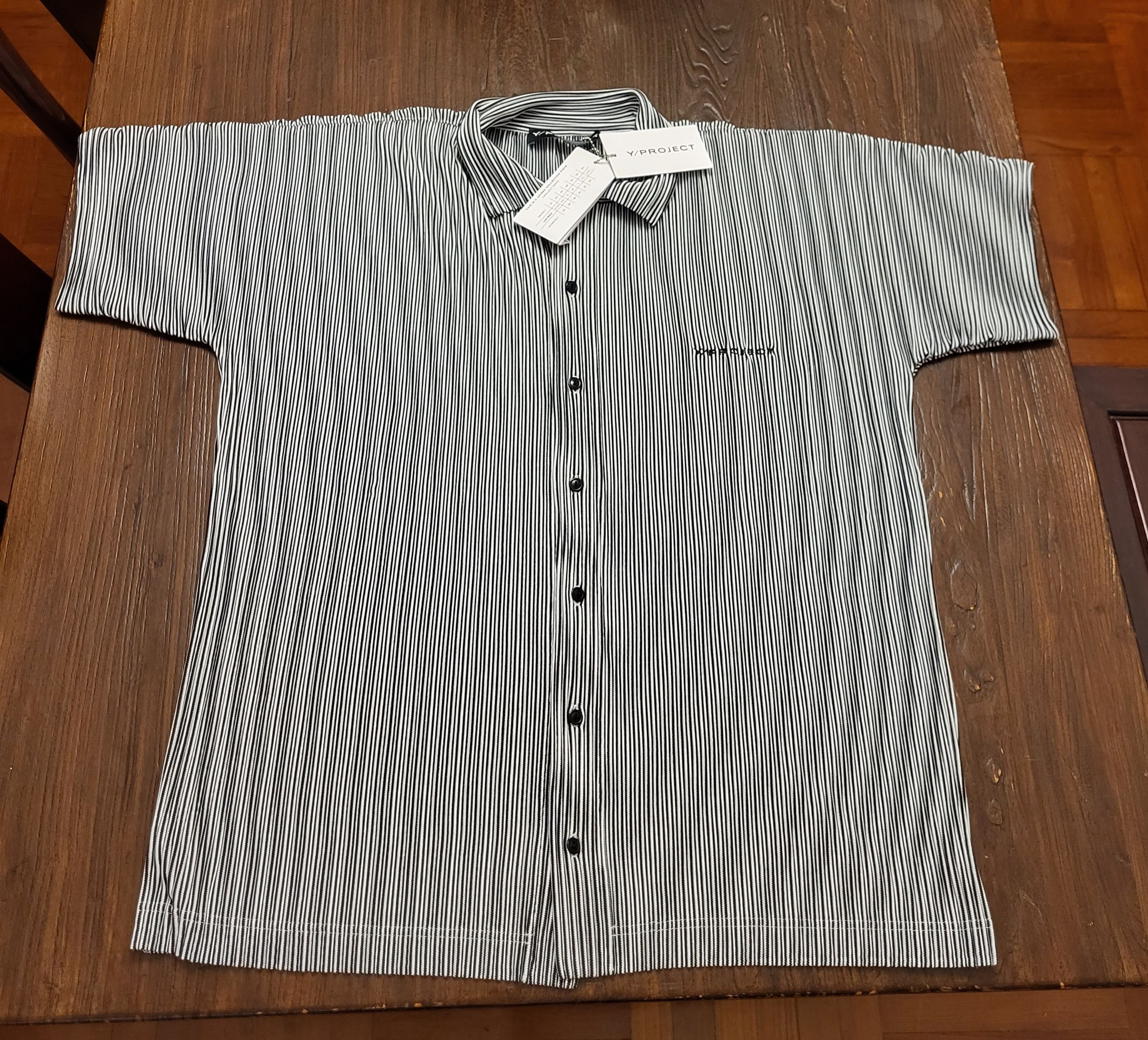 Y/Project Unisex Striped Button Up Bowling Shirt Size US M / EU 48-50 / 2 - 1 Thumbnail