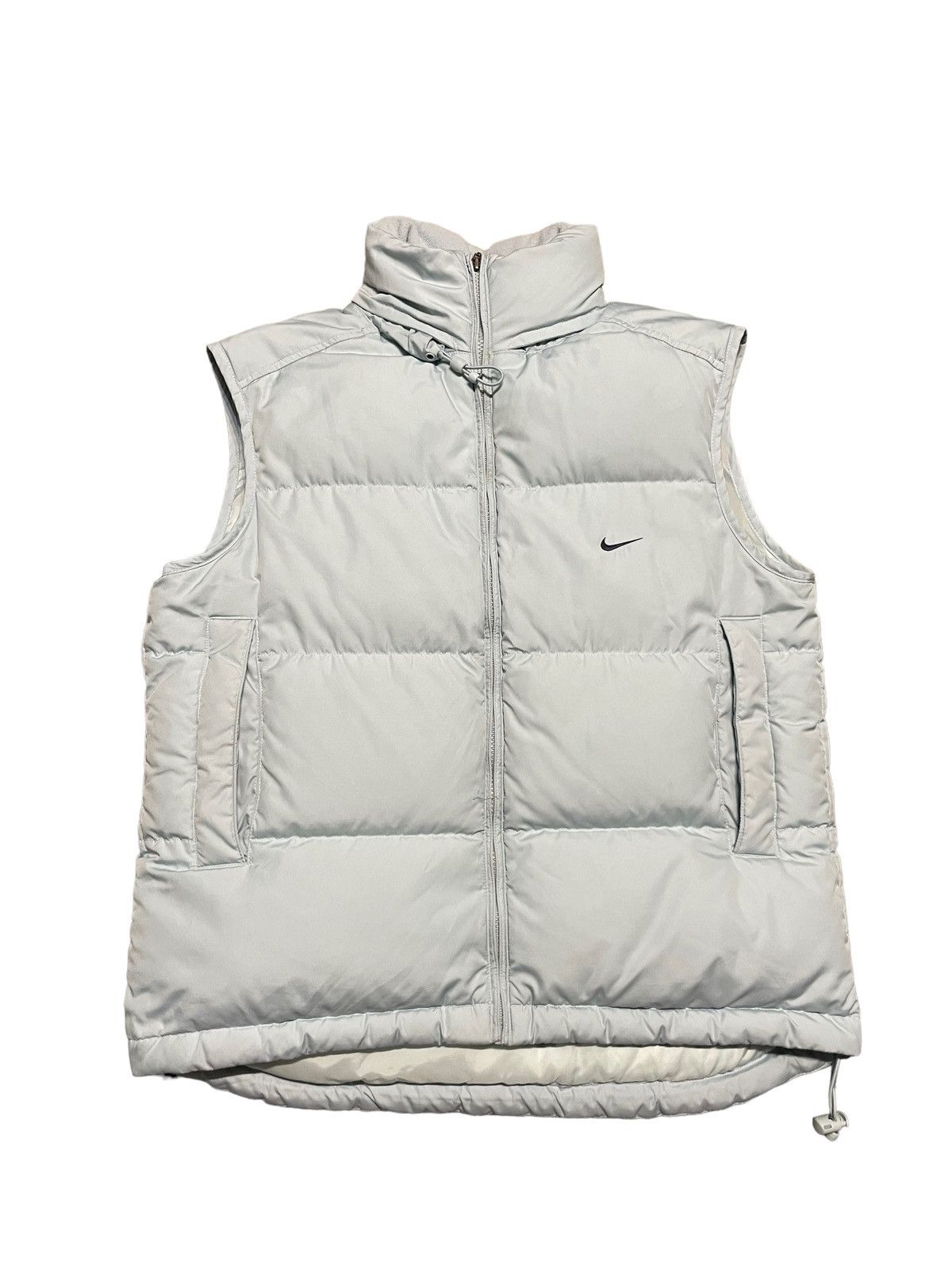 image of Nike Vintage Baby Blue Puffer Vest Small Swoosh 2000S, Men's