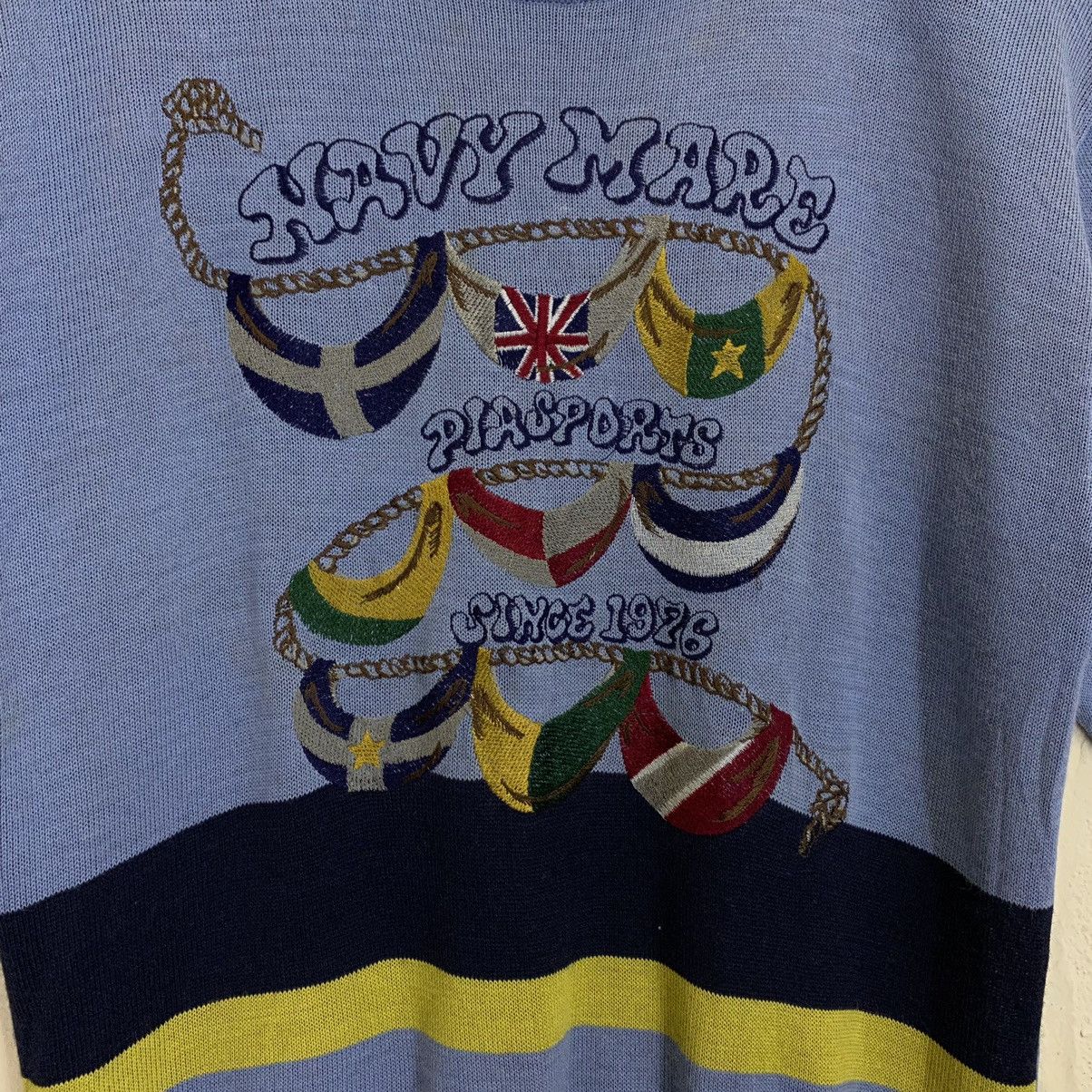 Aran Isles Knitwear PIA SPORTS BIG LOGO EMBROIDERED KNIT SHORTSLEEVE Size US M / EU 48-50 / 2 - 5 Thumbnail