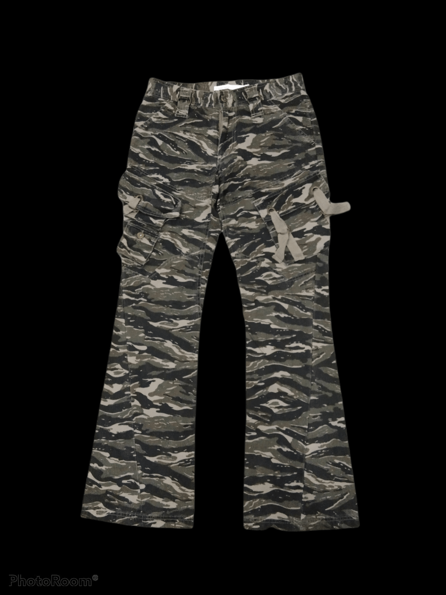 image of Hysteric Glamour Flareclonedevgru Tiger Stripe Tactical Multipocket Pants in Tiger Stripe Camo (Siz