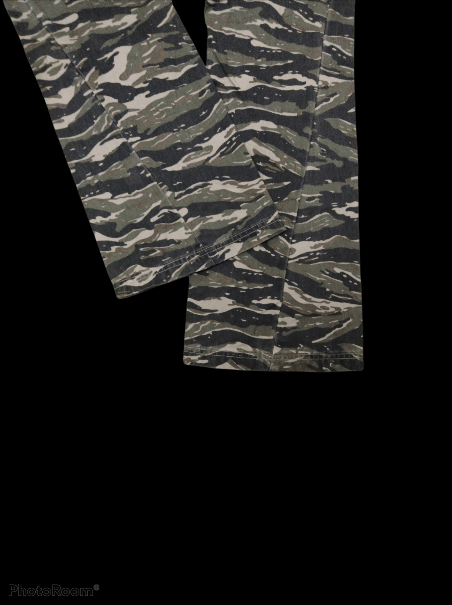 Japanese Brand FLARE🔥CLONEDEVGRU TIGER STRIPE TACTICAL MULTIPOCKET PANTS Size US 29 - 5 Thumbnail