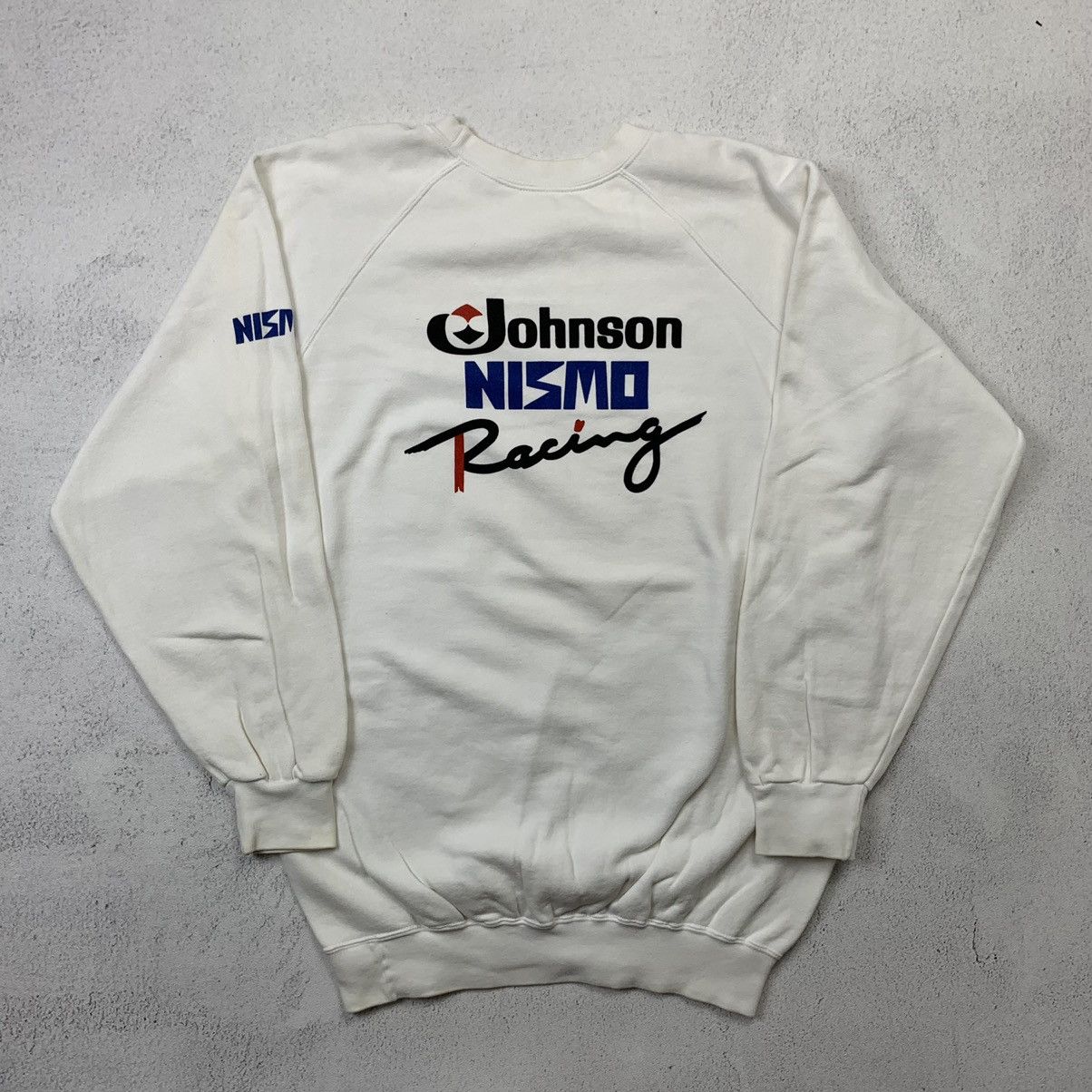 image of Nismo Racing Team Nissan Motorsports Sweatshirt in White, Men's (Size Medium)