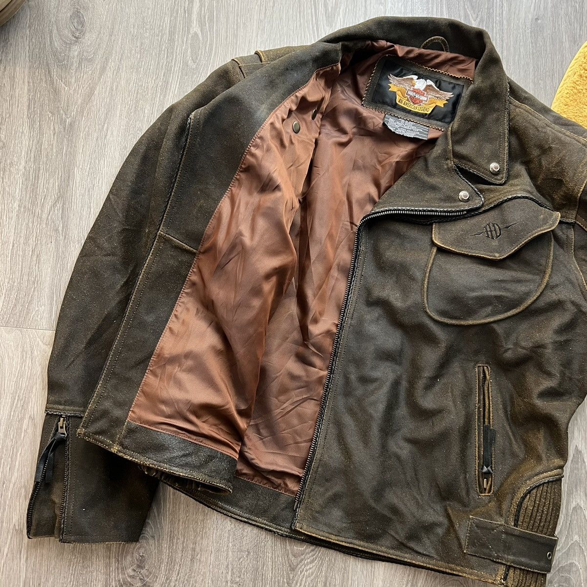 Leather Vintage Harley Davidson 2 pocket leather jacket Size US XXL / EU 58 / 5 - 5 Thumbnail