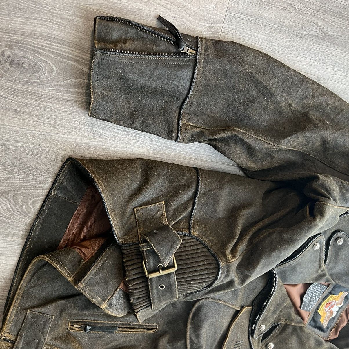Leather Vintage Harley Davidson 2 pocket leather jacket Size US XXL / EU 58 / 5 - 9 Thumbnail