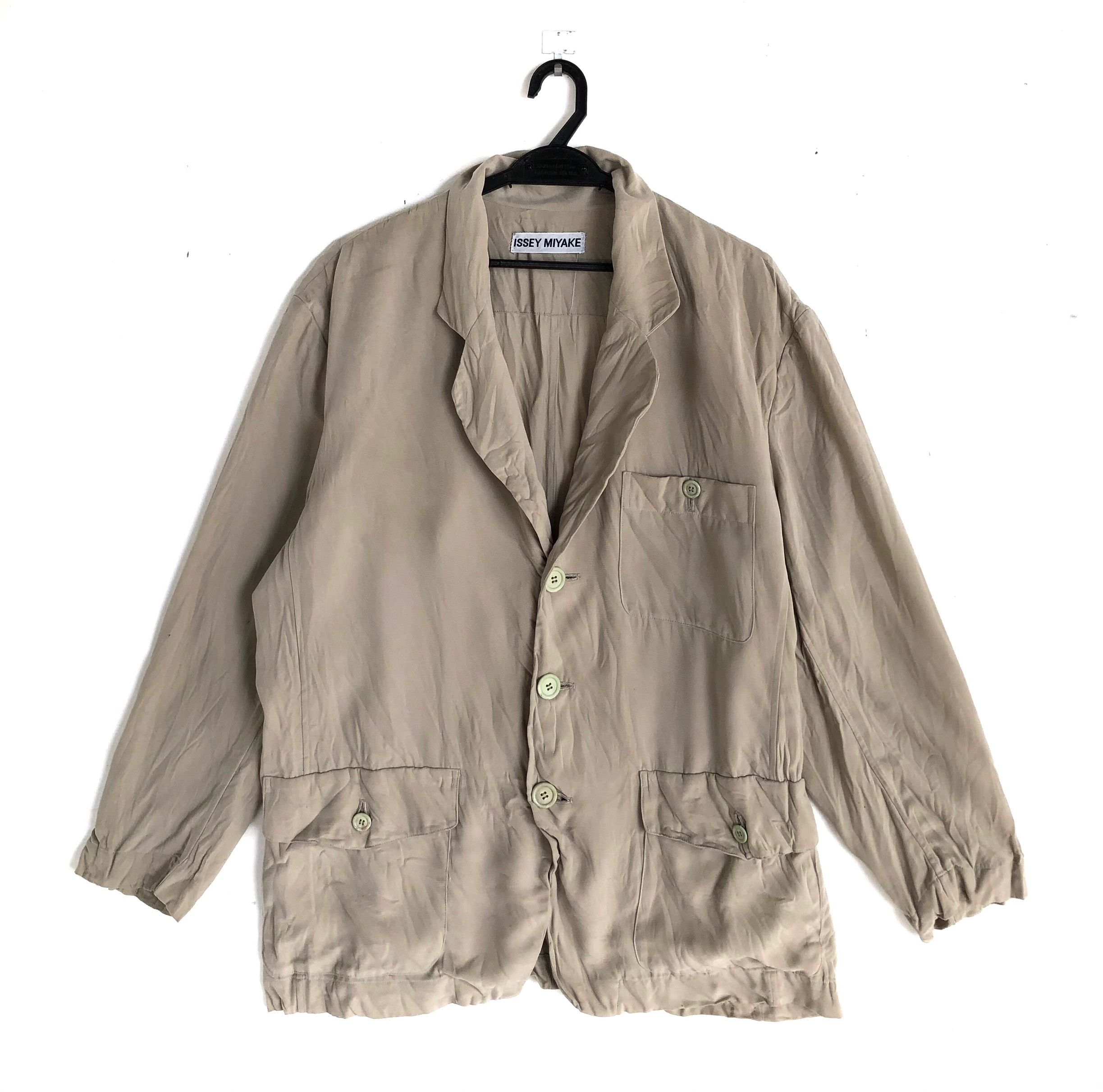 Issey Miyake × Vintage RARE🔥A/W 1994 ISSEY MIYAKE OVERSIZED CHORE JACKET Size XL / US 12-14 / IT 48-50 - 2 Thumbnail