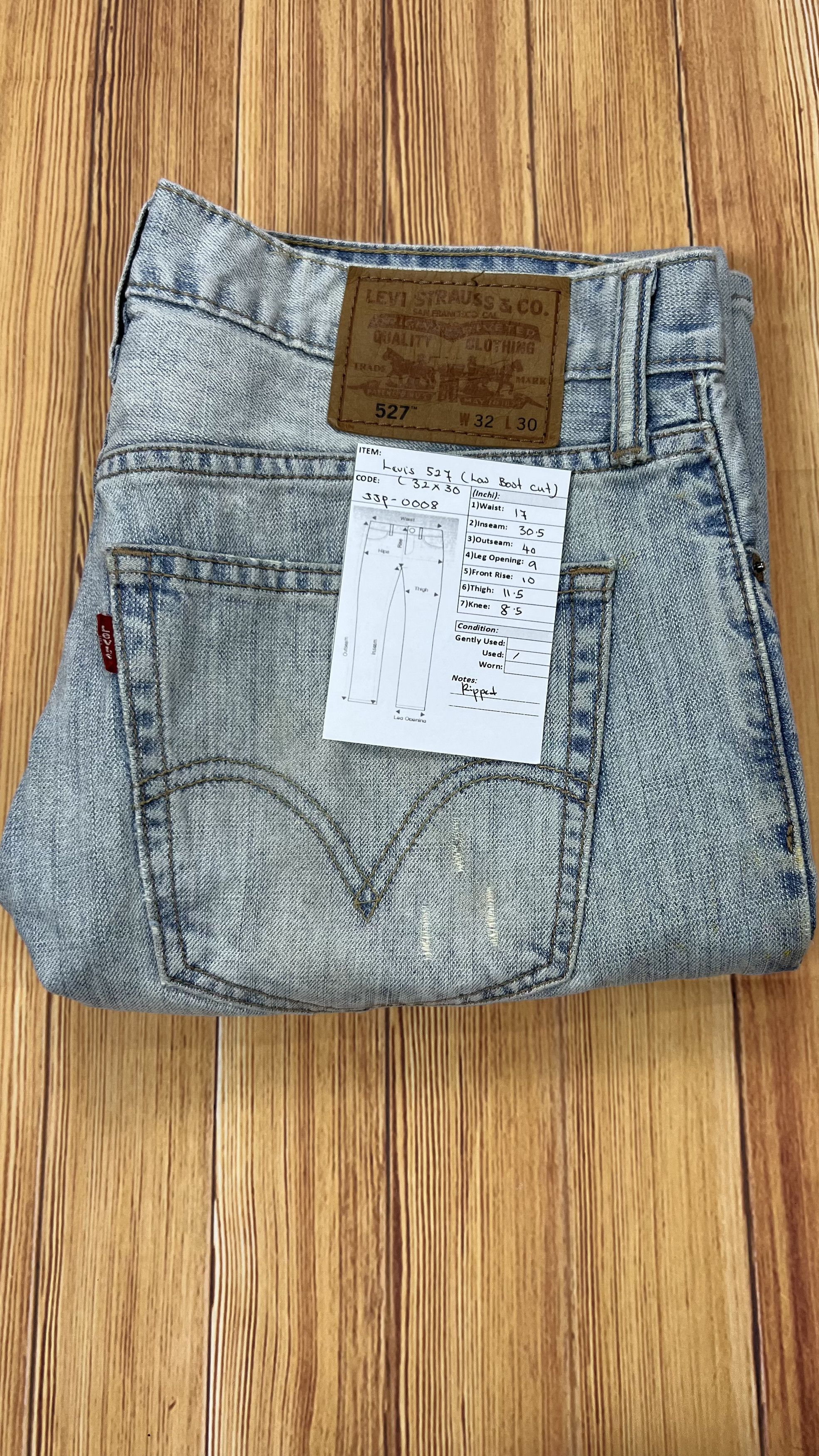 Levi's × Vintage Distressed Vintage Levi's 527 Bootcut Jeans Size US 34 / EU 50 - 14 Thumbnail