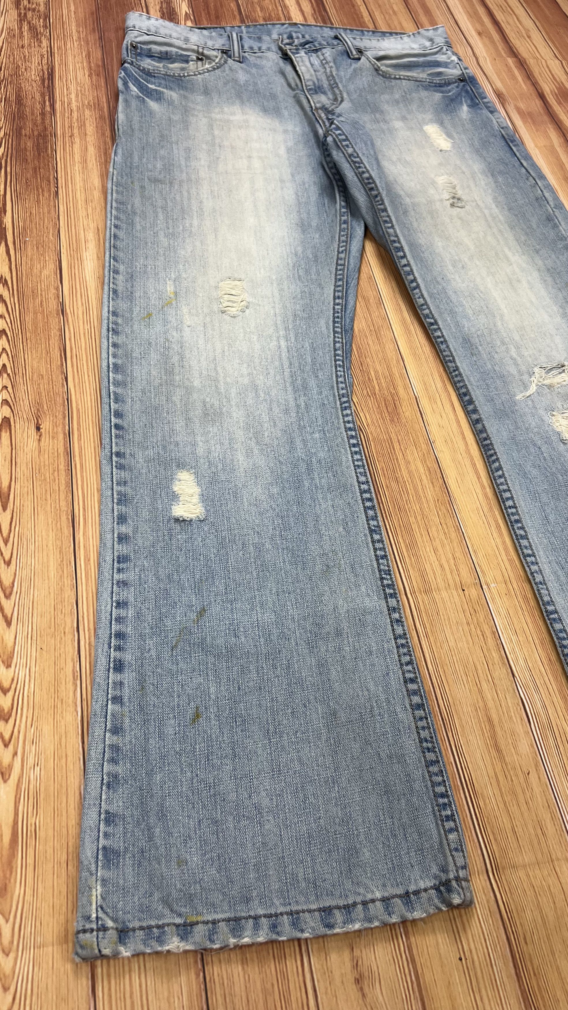 Levi's × Vintage Distressed Vintage Levi's 527 Bootcut Jeans Size US 34 / EU 50 - 2 Thumbnail