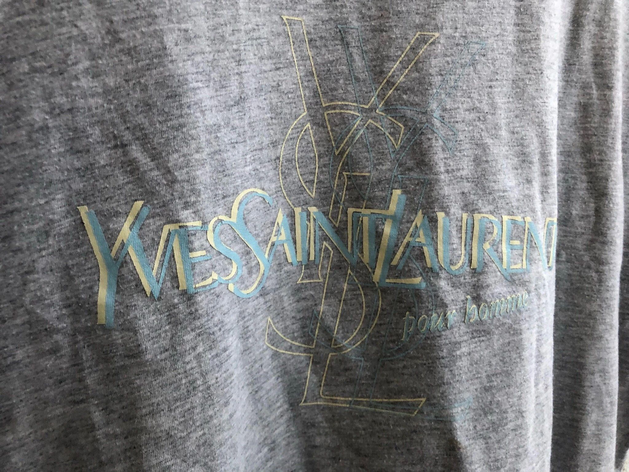 Yves Saint Laurent YSL T-shirt Big Logo Size US M / EU 48-50 / 2 - 2 Thumbnail