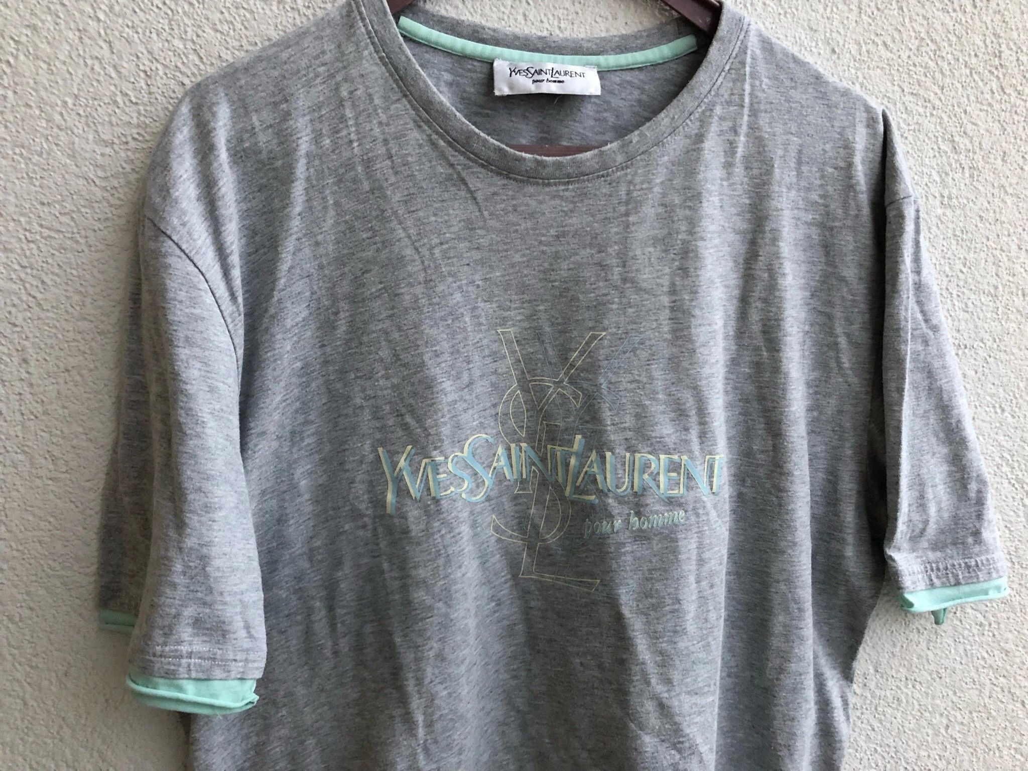 Yves Saint Laurent YSL T-shirt Big Logo Size US M / EU 48-50 / 2 - 8 Thumbnail