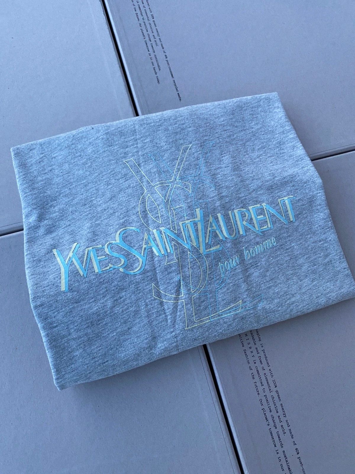 Yves Saint Laurent YSL T-shirt Big Logo Size US M / EU 48-50 / 2 - 10 Thumbnail