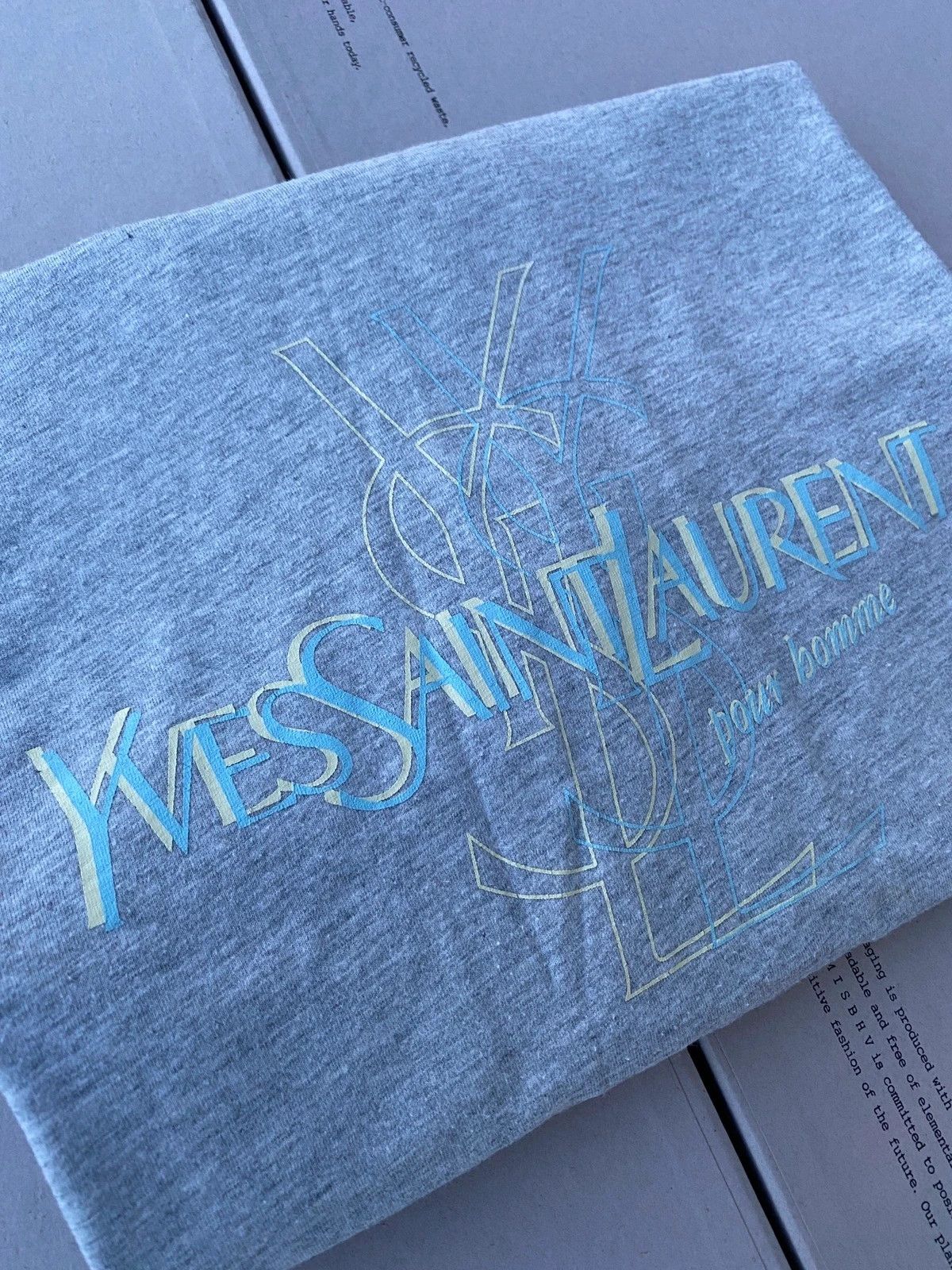 Yves Saint Laurent YSL T-shirt Big Logo Size US M / EU 48-50 / 2 - 5 Thumbnail
