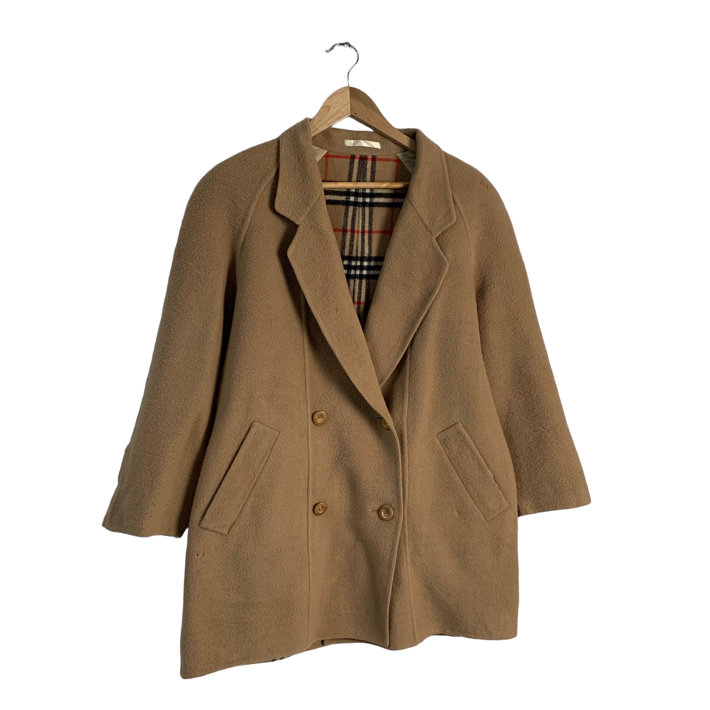 Burberry Burberrys Nova Check Wool Overcoat Size L / US 10 / IT 46 - 2 Thumbnail