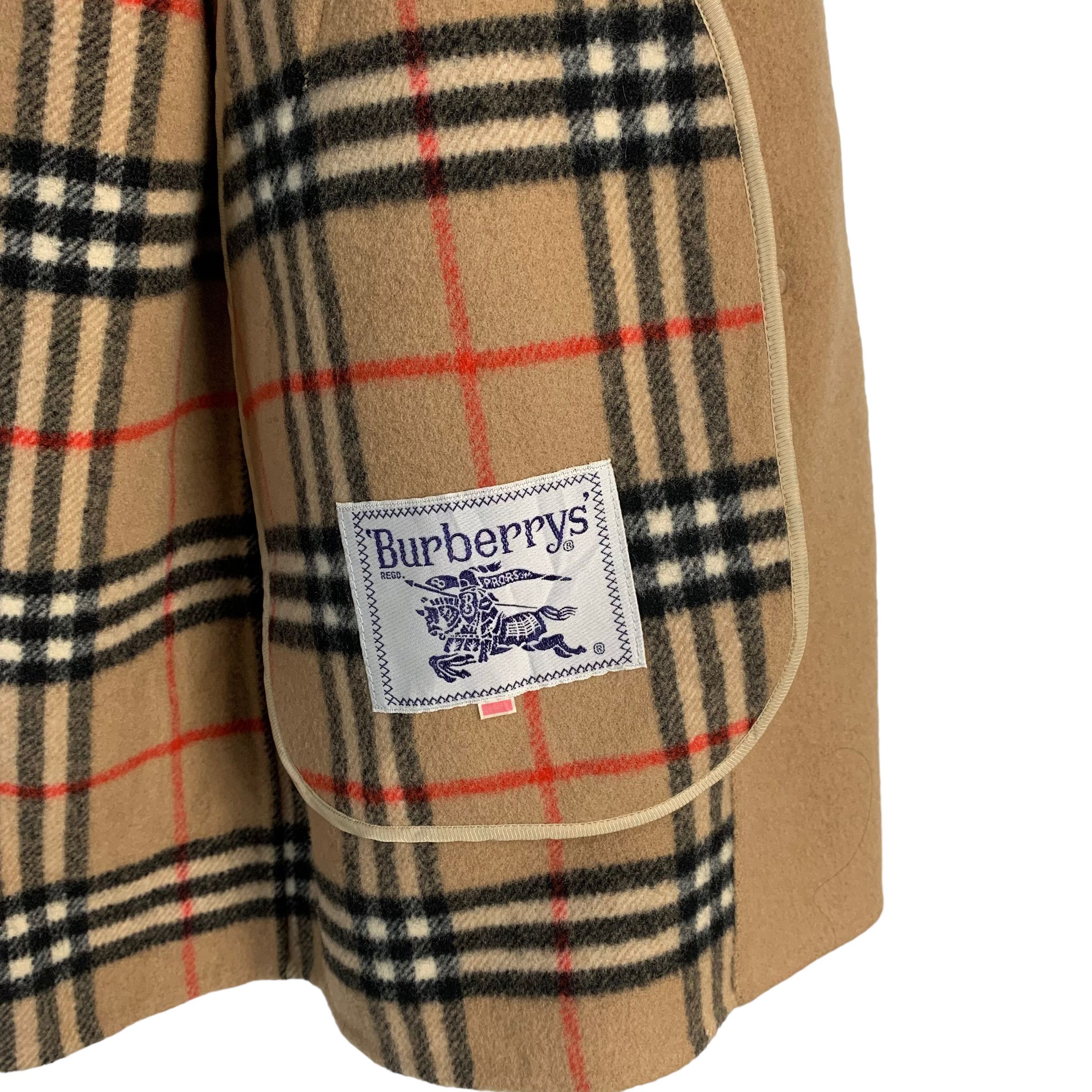 Burberry Burberrys Nova Check Wool Overcoat Size L / US 10 / IT 46 - 7 Thumbnail
