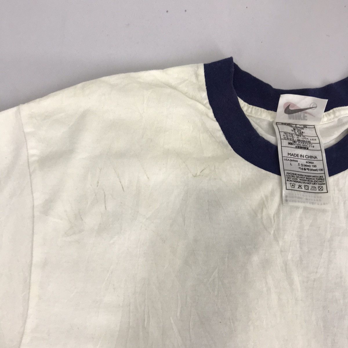 Nike Nike Swoosh Athletic 71 Back Number Hype Ringer Tee Slimfit Size US L / EU 52-54 / 3 - 8 Thumbnail