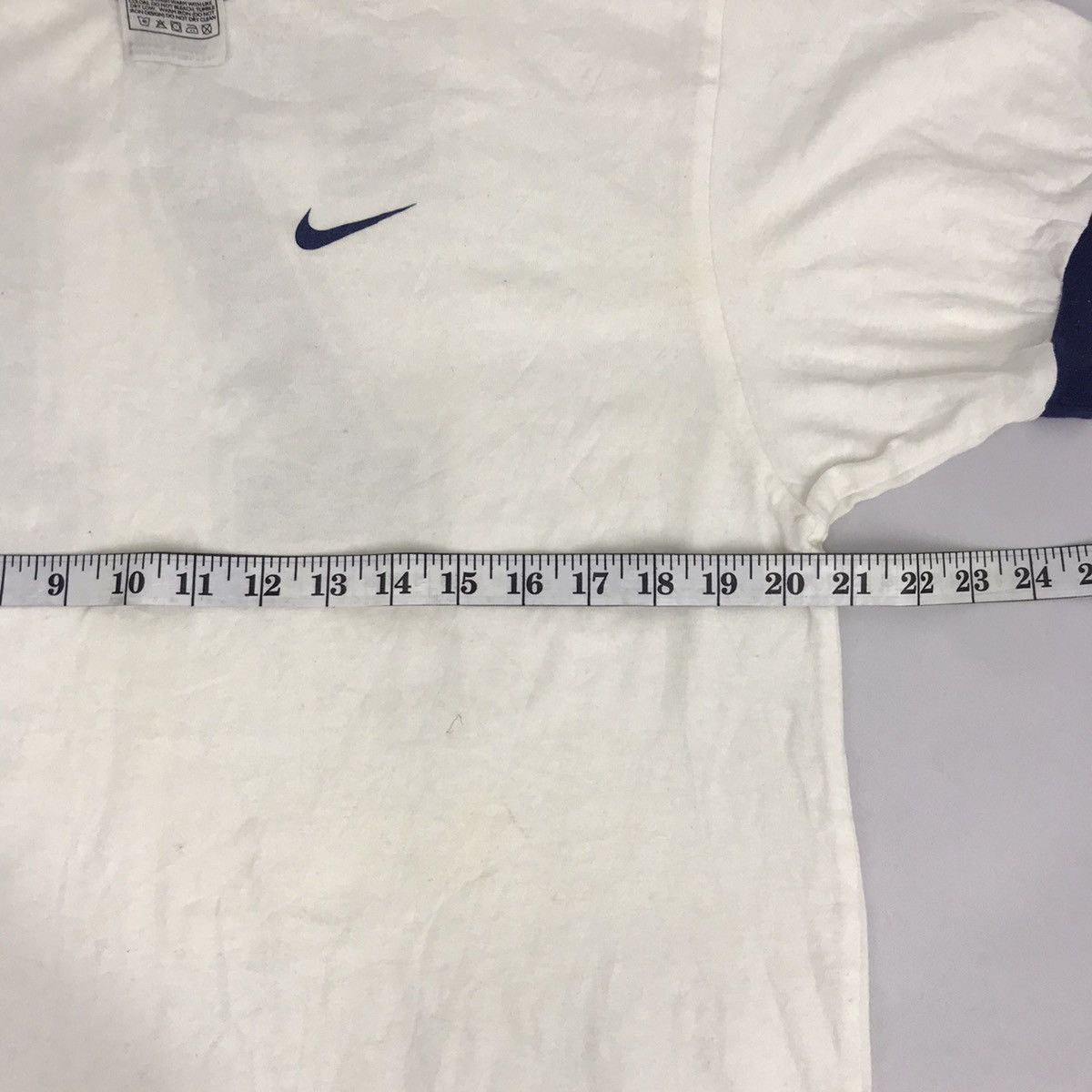 Nike Nike Swoosh Athletic 71 Back Number Hype Ringer Tee Slimfit Size US L / EU 52-54 / 3 - 6 Thumbnail