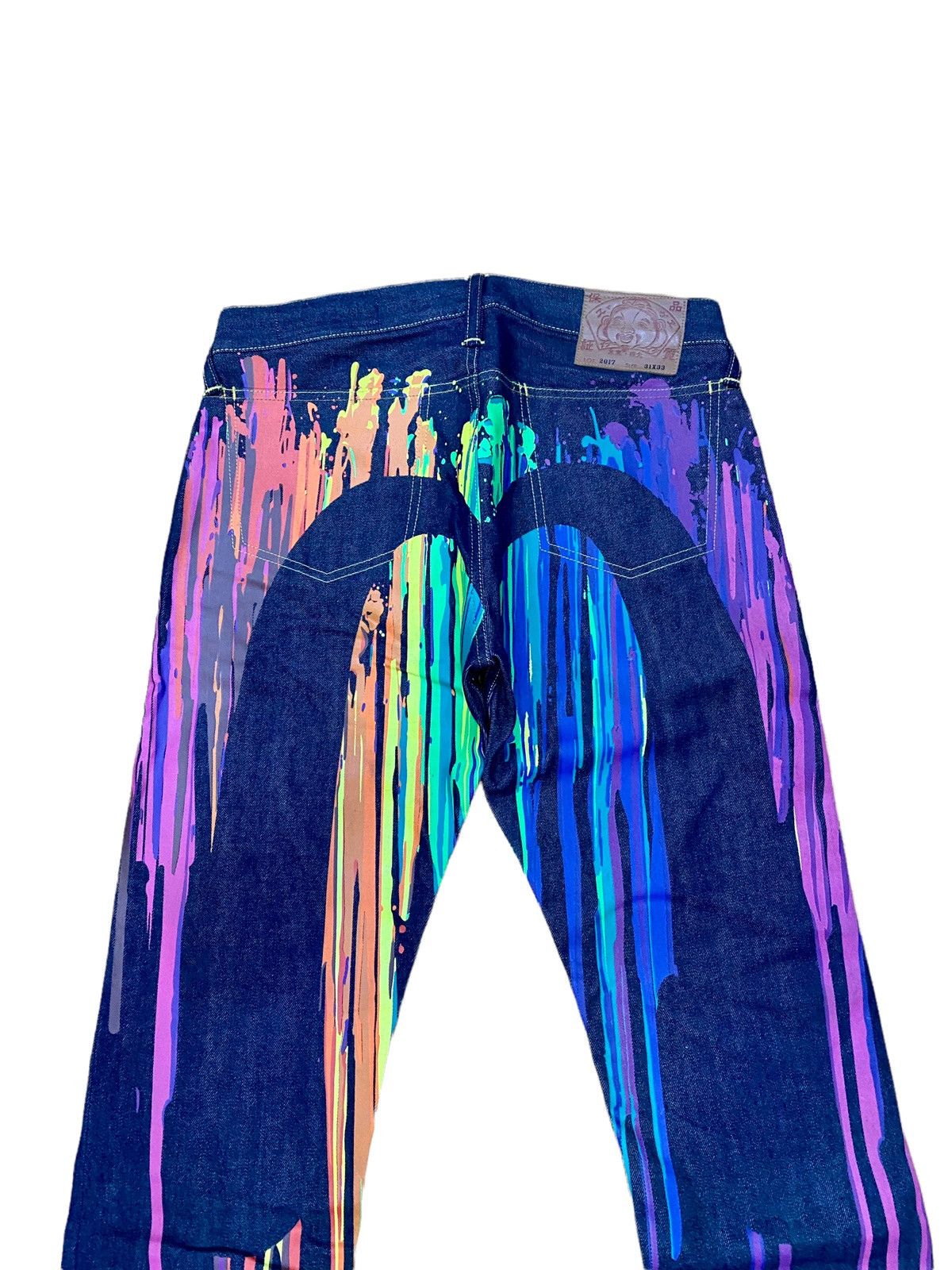 Evisu LAST DROP🔥EVISU x INSA DAICOCK DENIM RARE TRAVIS SCOTT Size US 31 - 3 Thumbnail