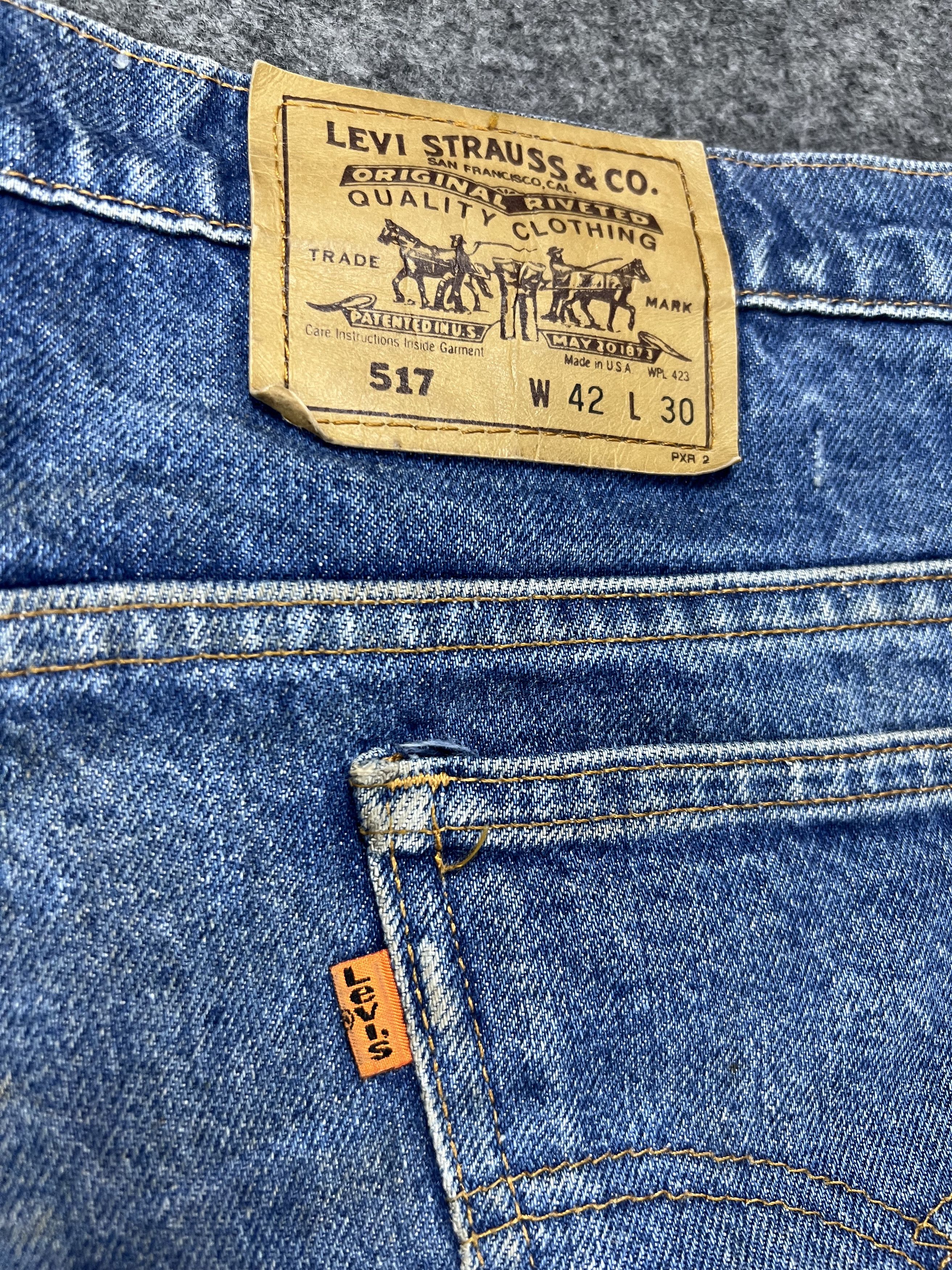 Levi's × Vintage Jeans Vintage Levi's 517 Light Wash Flared Jeans Size US 42 / EU 58 - 7 Thumbnail