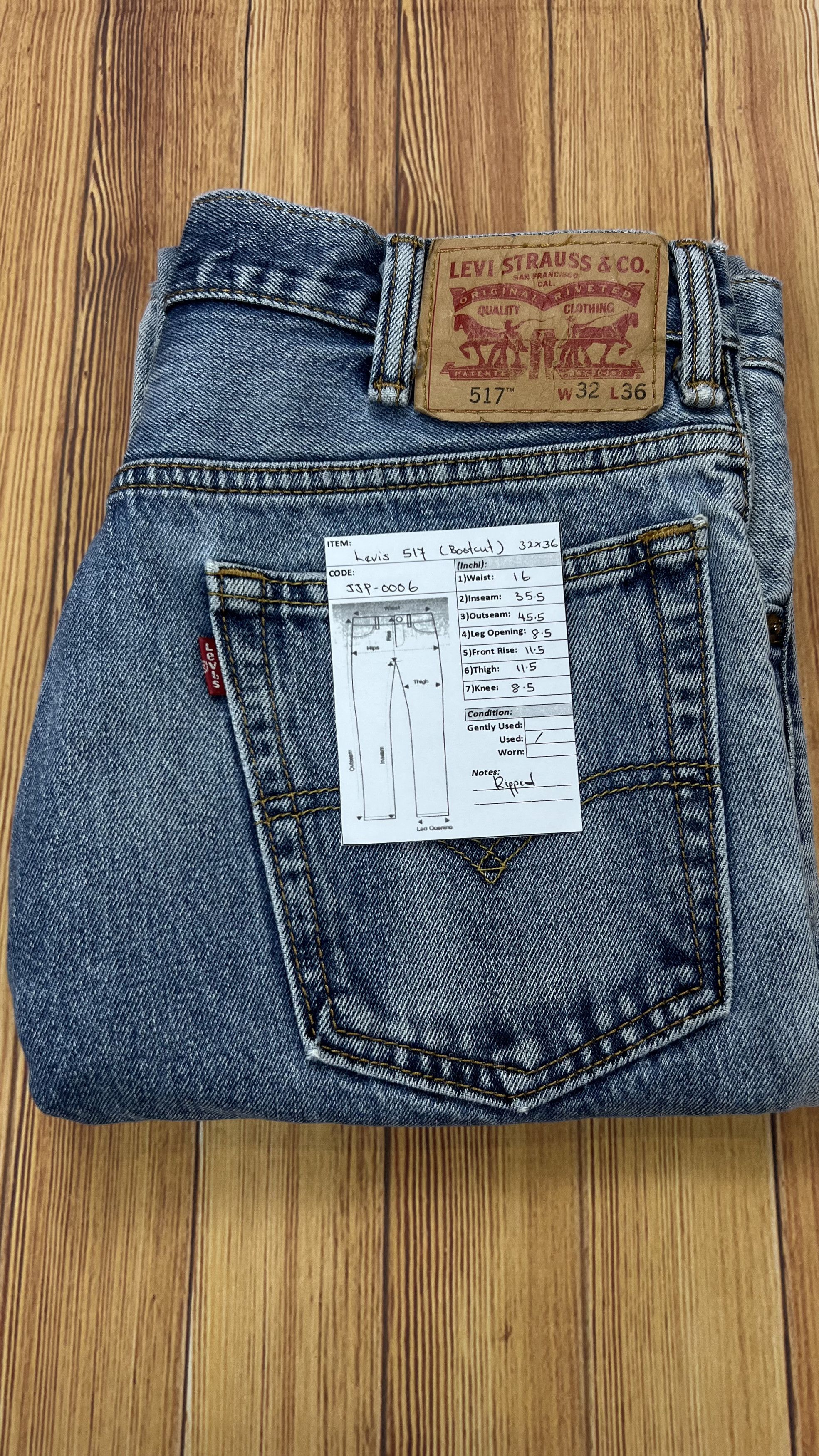 Levi's × Vintage Levis 517 Bootcut Jeans Size US 32 / EU 48 - 18 Thumbnail